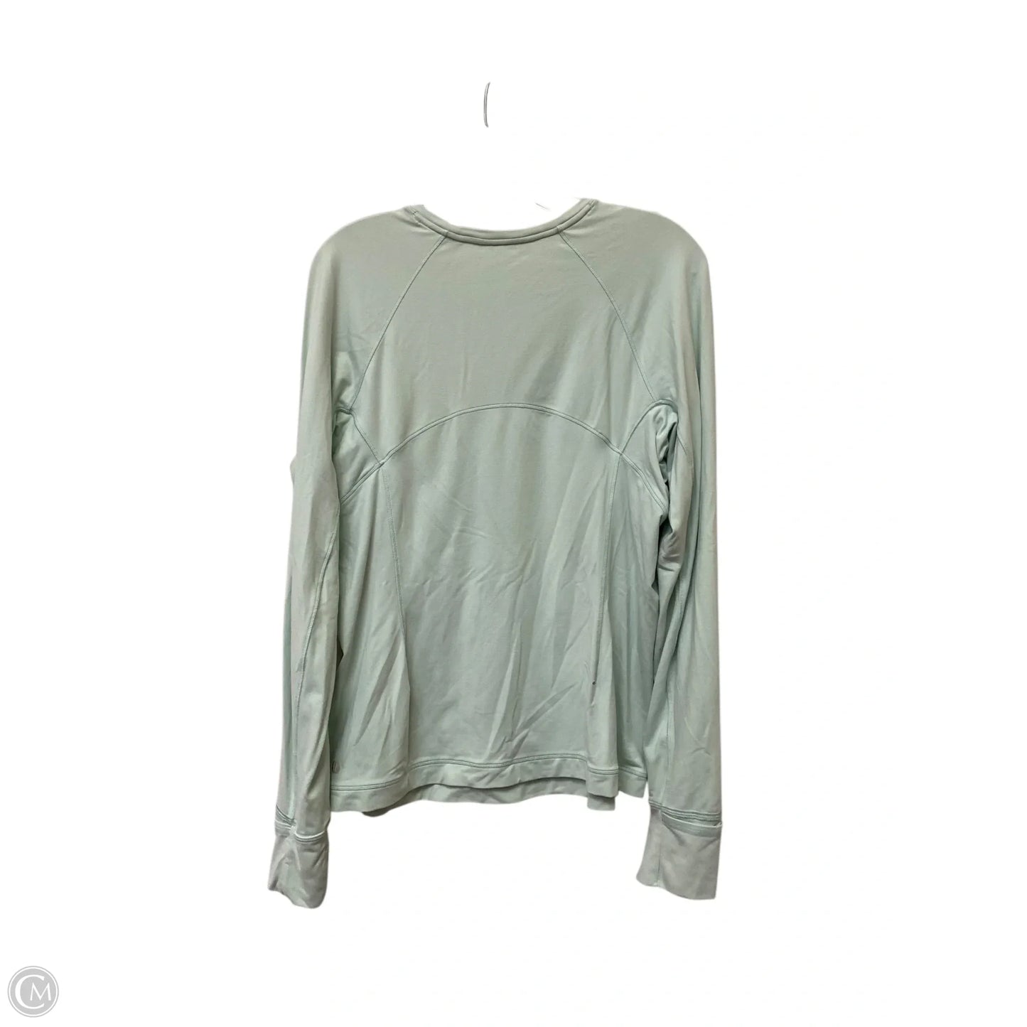 Athletic Top Long Sleeve Crewneck By Lululemon In Green, Size: 14