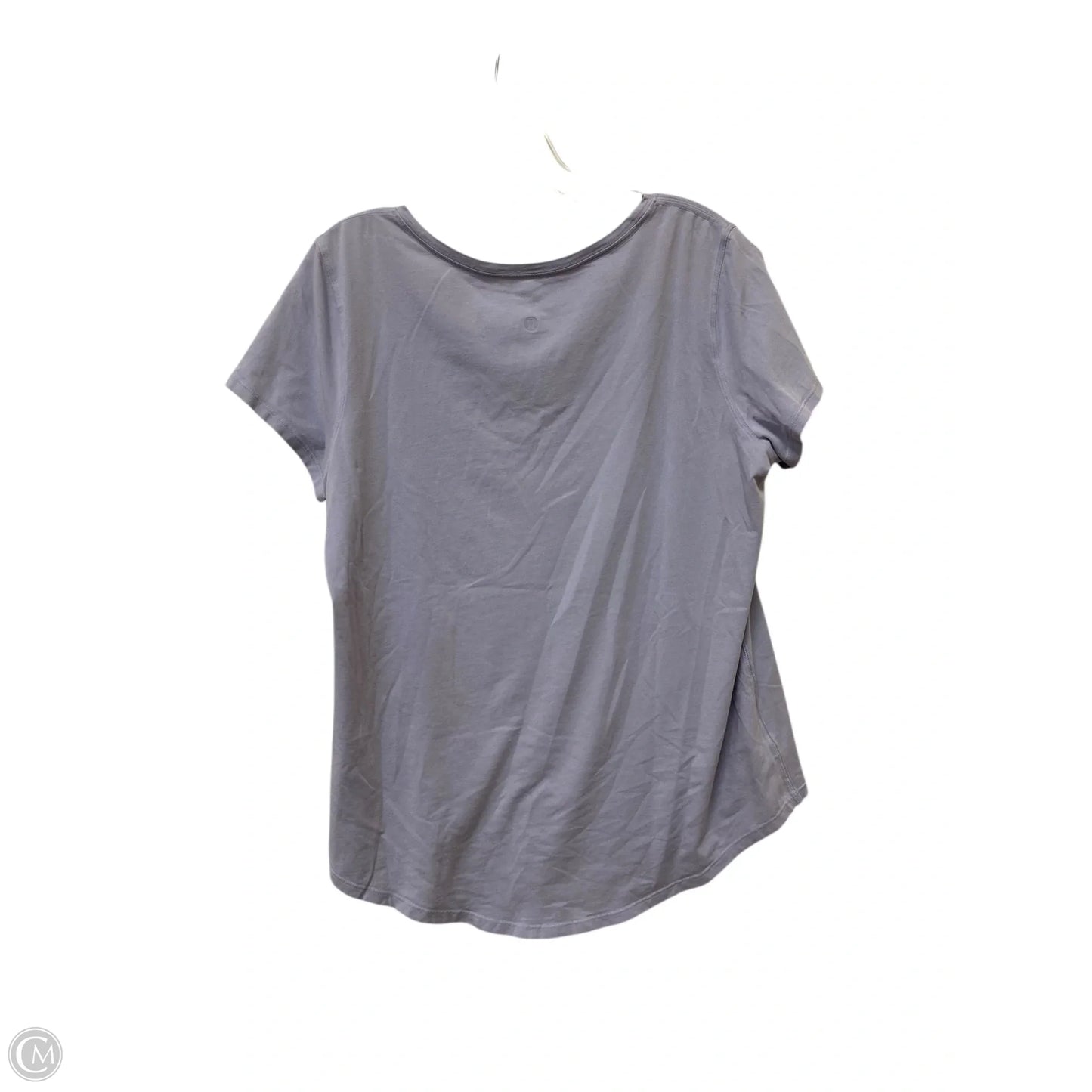 Athletic Top Short Sleeve By Lululemon In Purple, Size: L