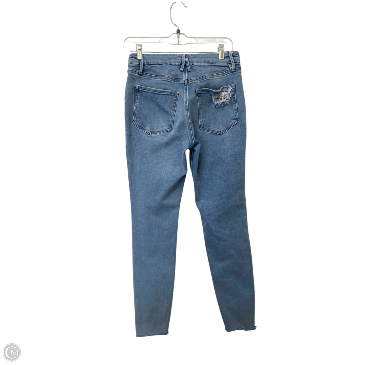 Jeans Skinny By Good American In Blue Denim, Size: 6