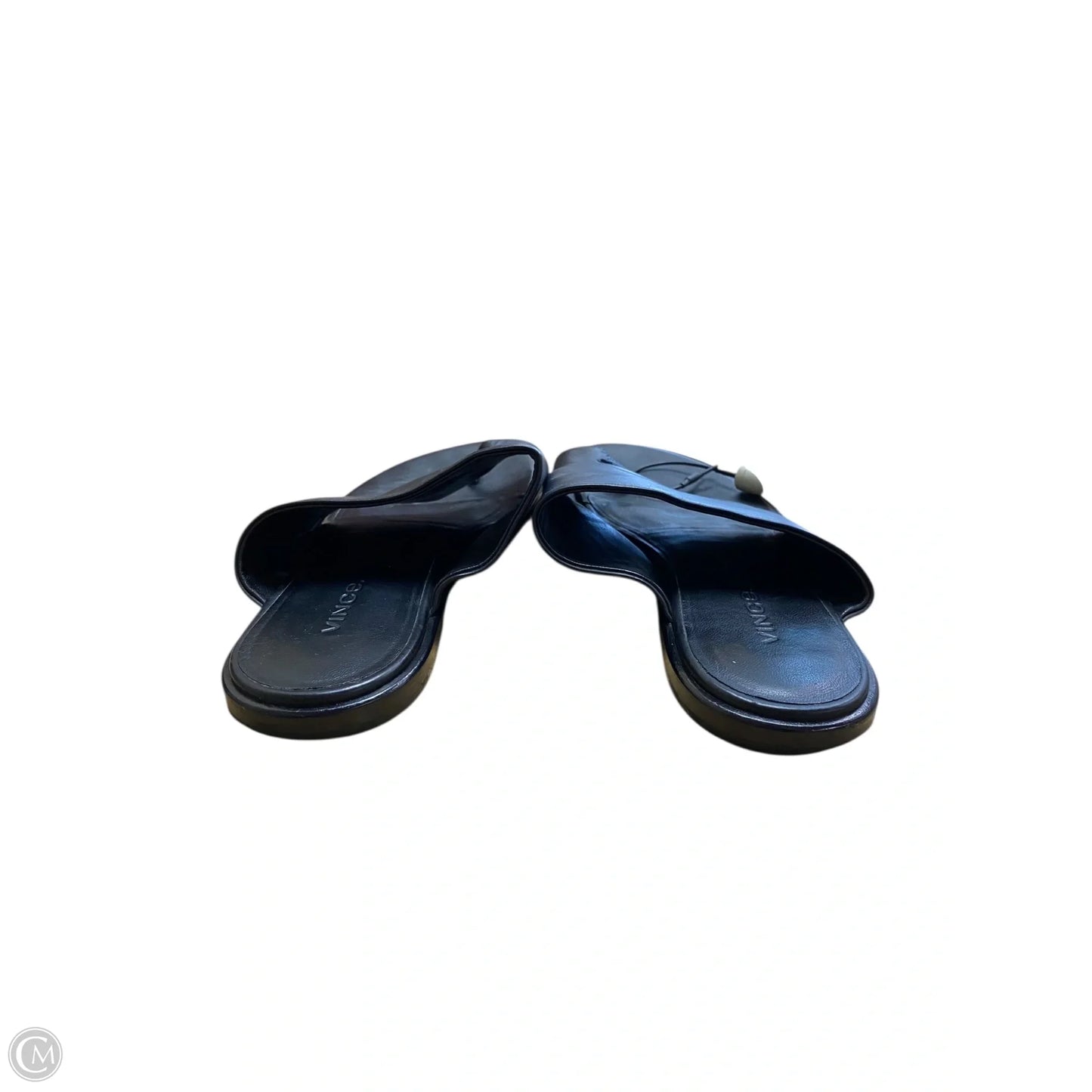 Sandals Flats By Vince In Black, Size: 6