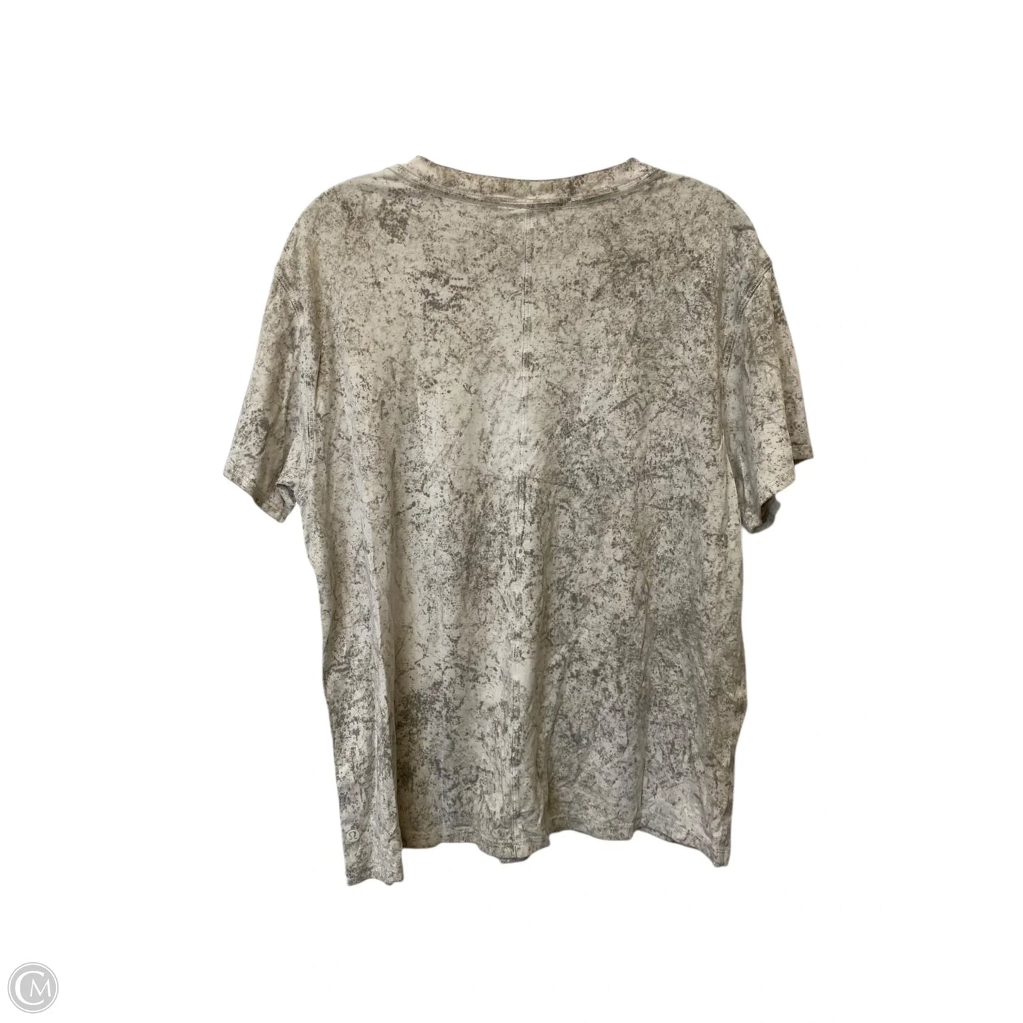 Top Short Sleeve By Lululemon In Tie Dye Print, Size: M