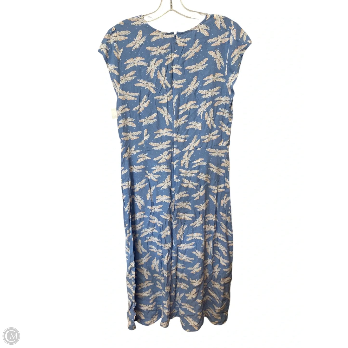 Dress Casual Midi By Loft In Blue, Size: 10p