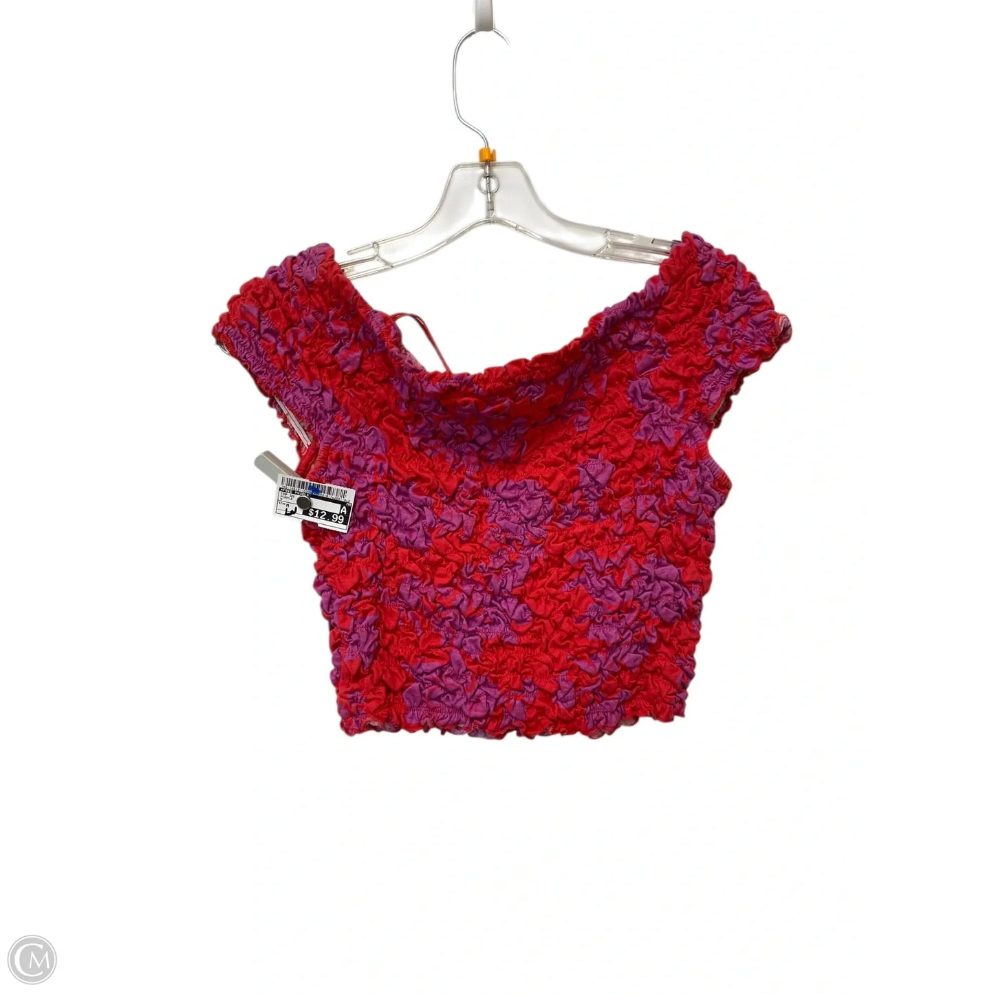 Top Short Sleeve By Free People In Purple, Size: M