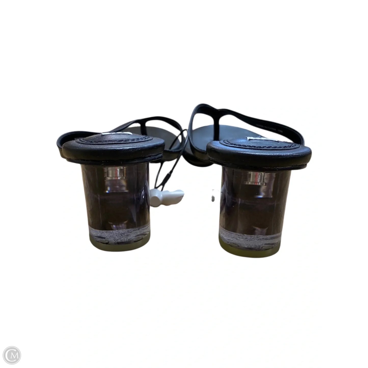 Sandals Heels Wedge By Clothes Mentor In Black, Size: 10