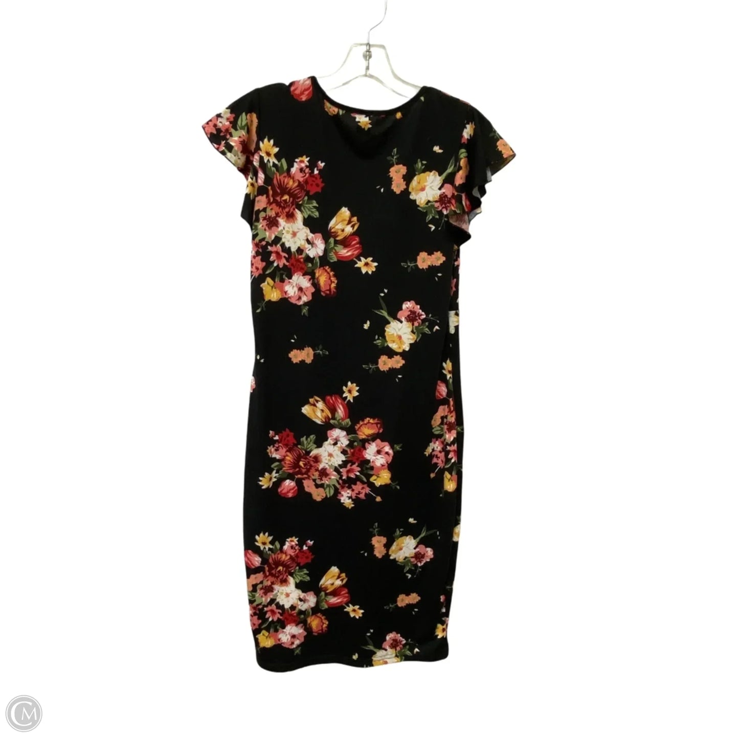Dress Casual Midi By Shein In Floral Print, Size: Xl