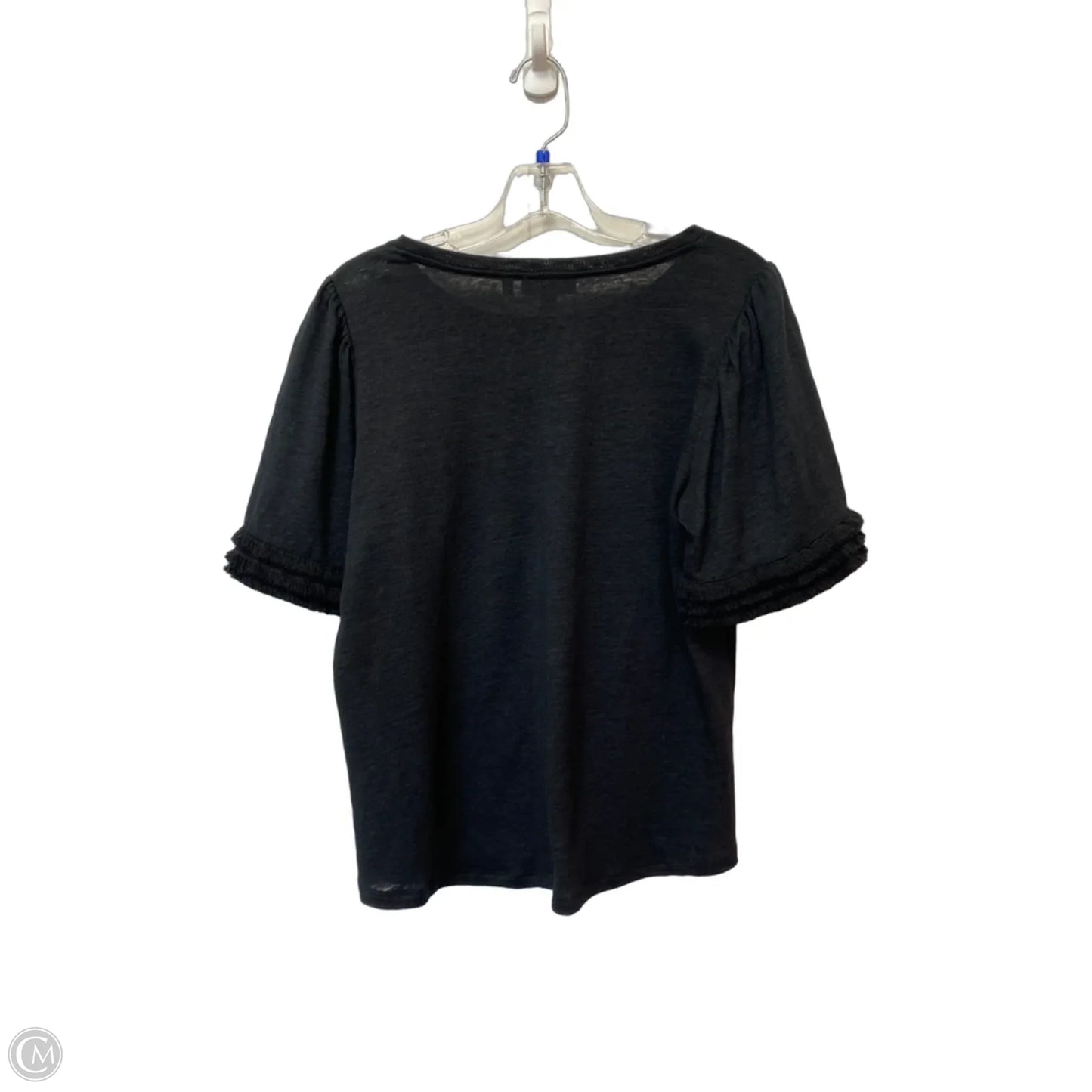 Top Short Sleeve By Chicos In Black, Size: M