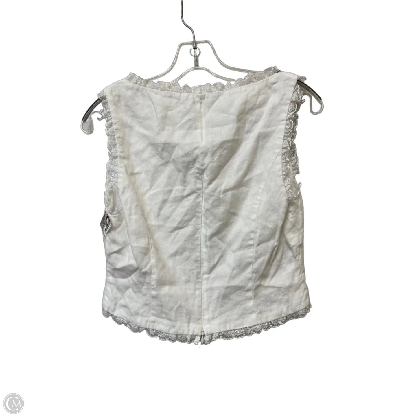 Top Sleeveless By Reformation In White, Size: 6