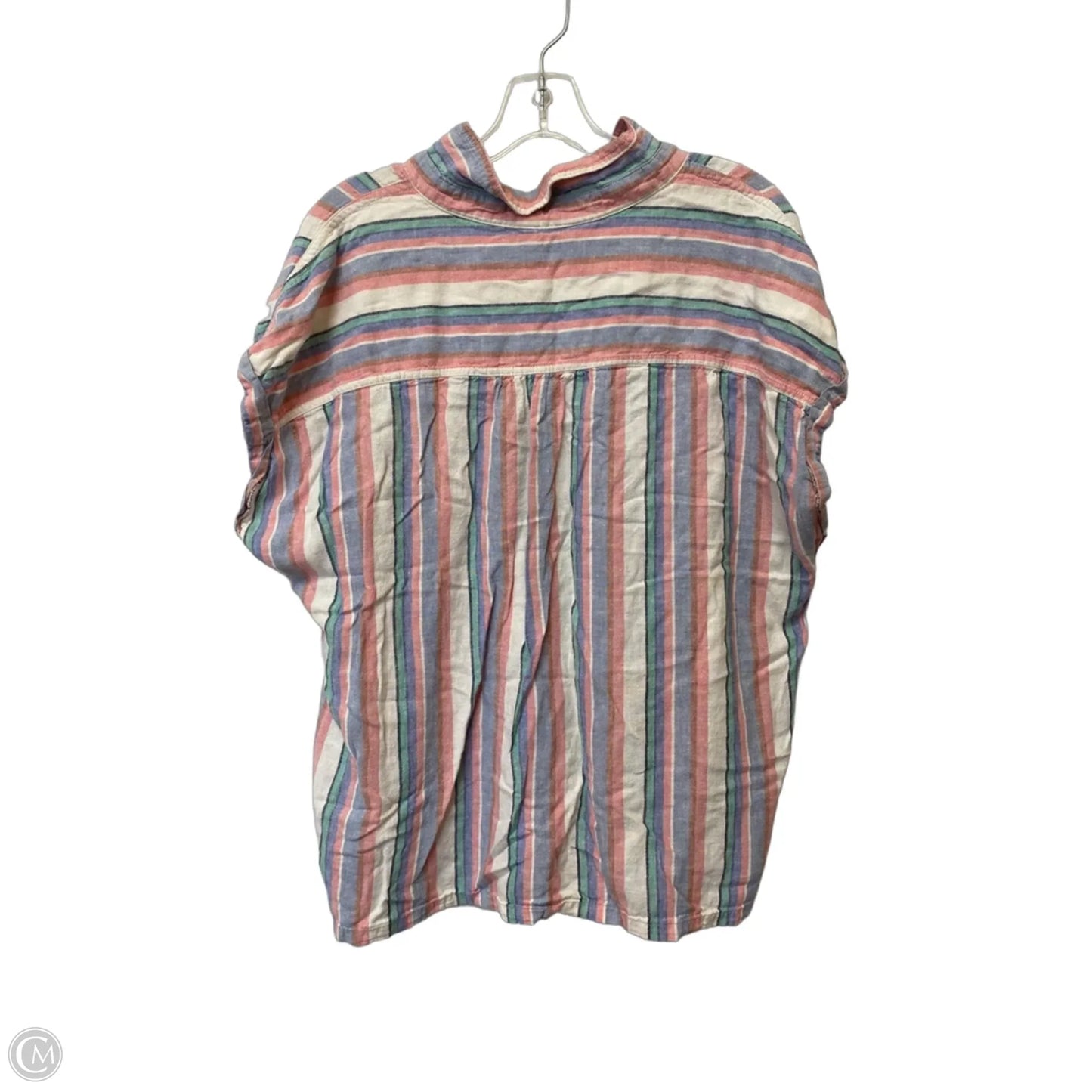 Top Short Sleeve By Orvis In Striped Pattern, Size: Xl