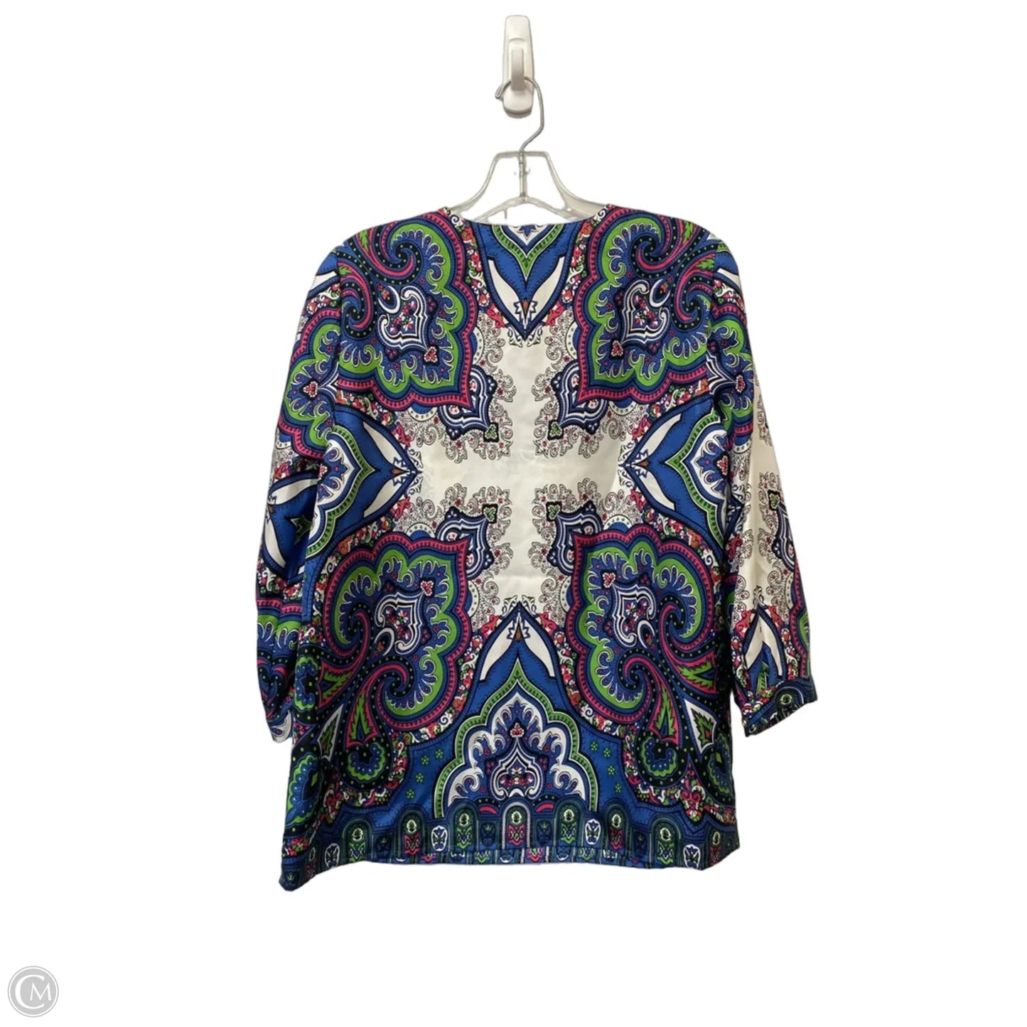 Top Long Sleeve By Talbots In Multi-colored, Size: 8