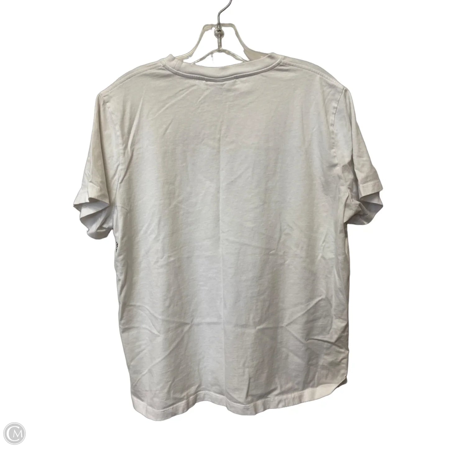 Top Short Sleeve By Ganni In White, Size: L