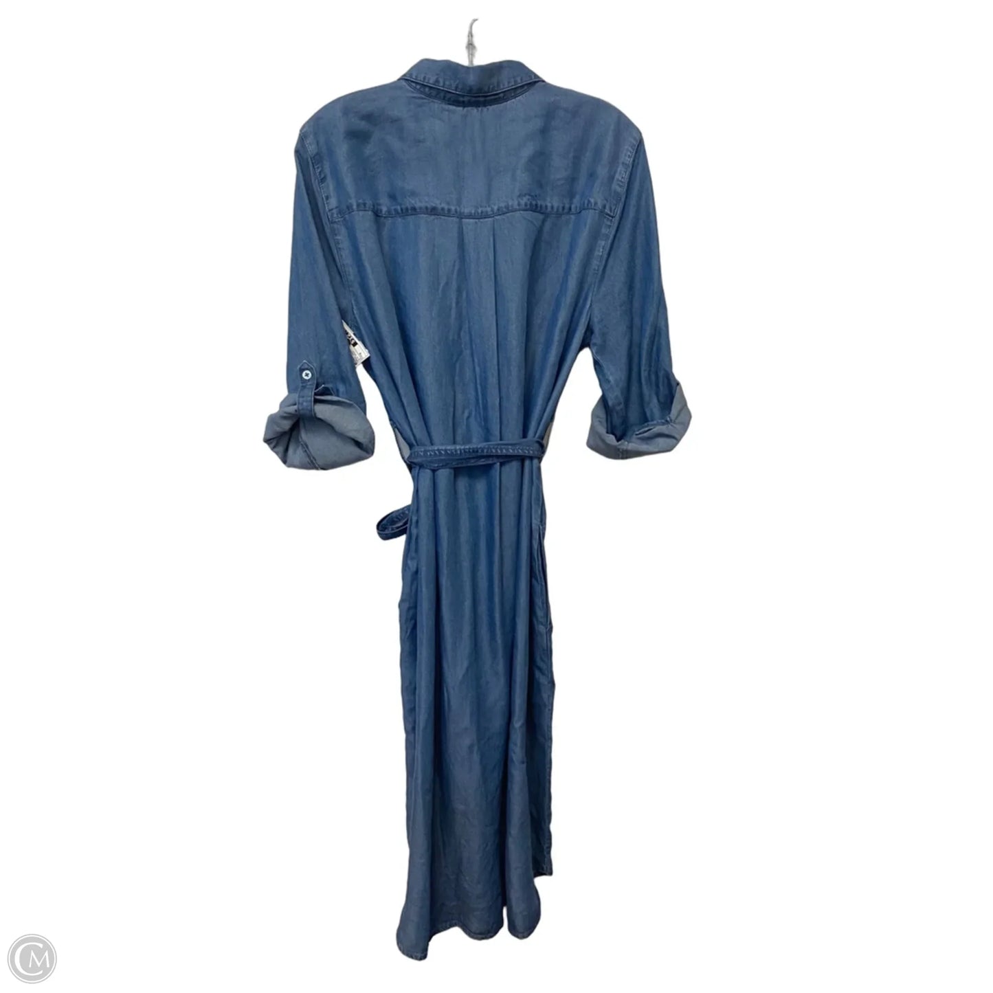 Dress Casual Midi By Allison Daley In Blue Denim, Size: M