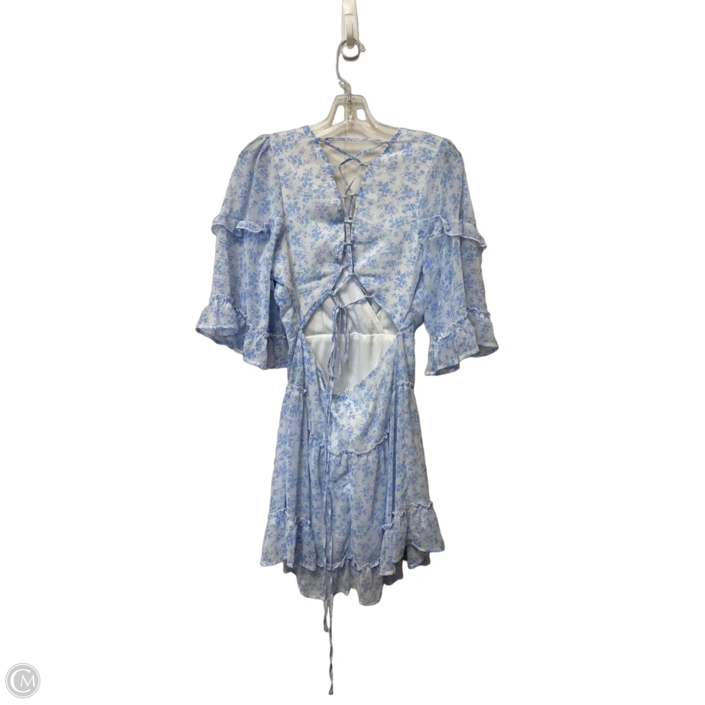 Dress Casual Midi By Cmf In Blue, Size: S
