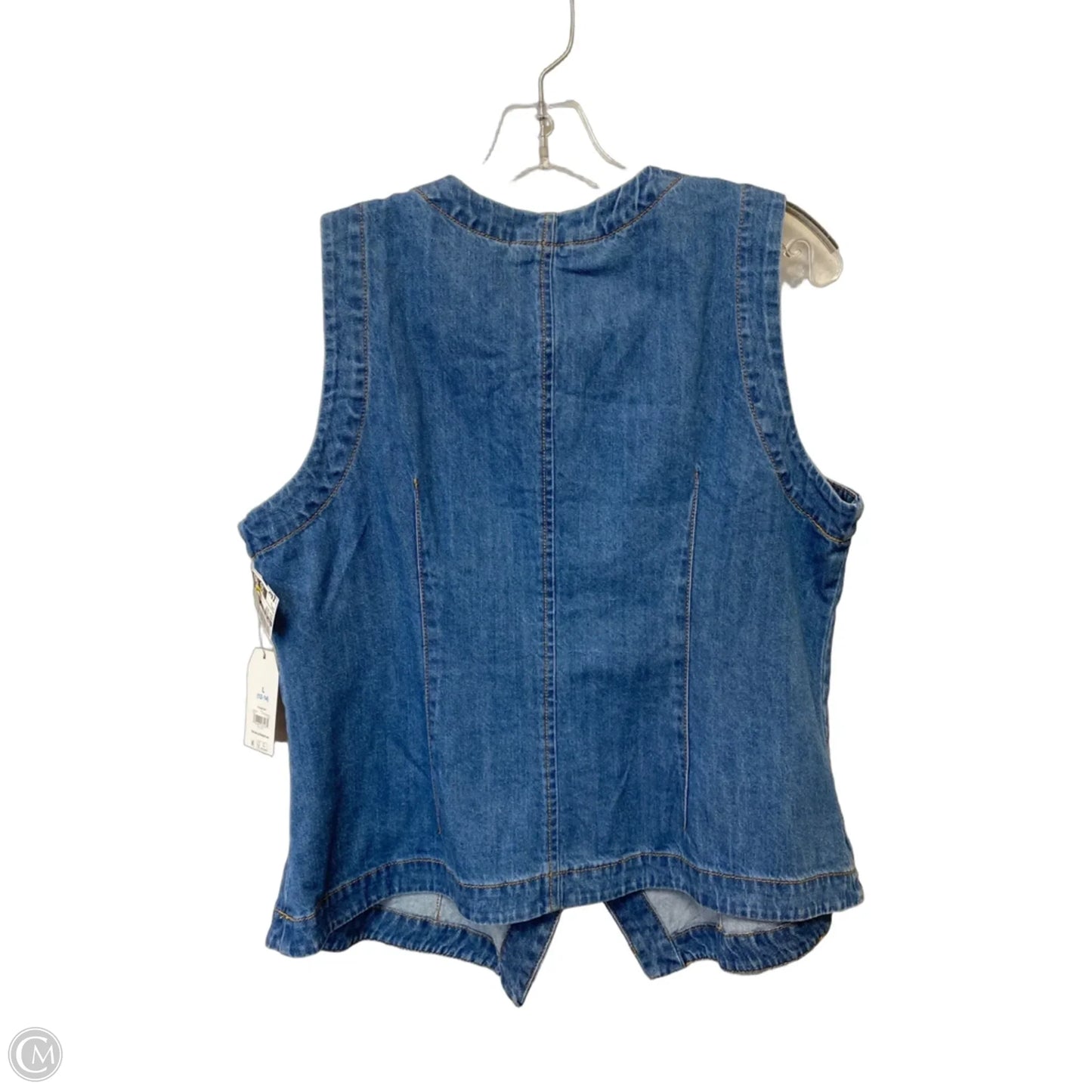 Vest Other By Time And Tru In Blue Denim, Size: L