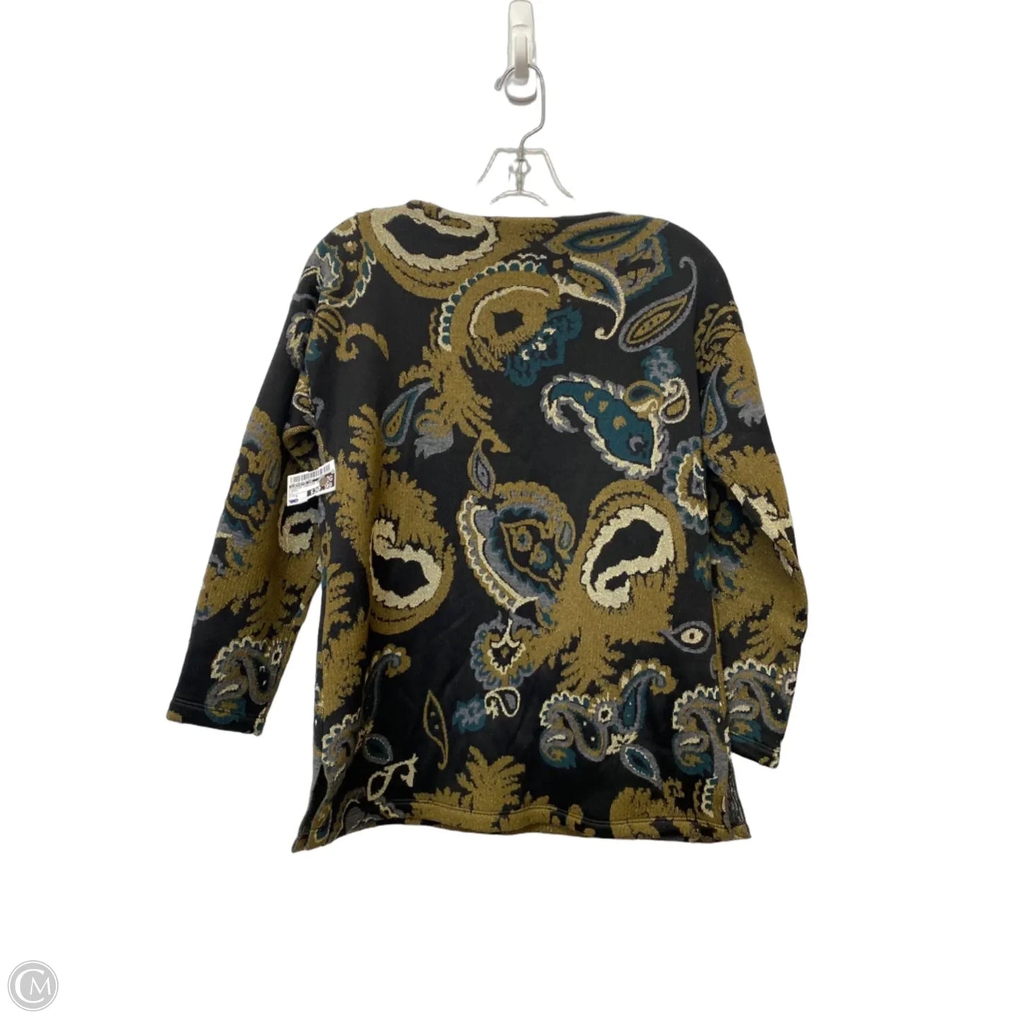 Sweater Cardigan Designer By Lafayette 148 In Green, Size: S