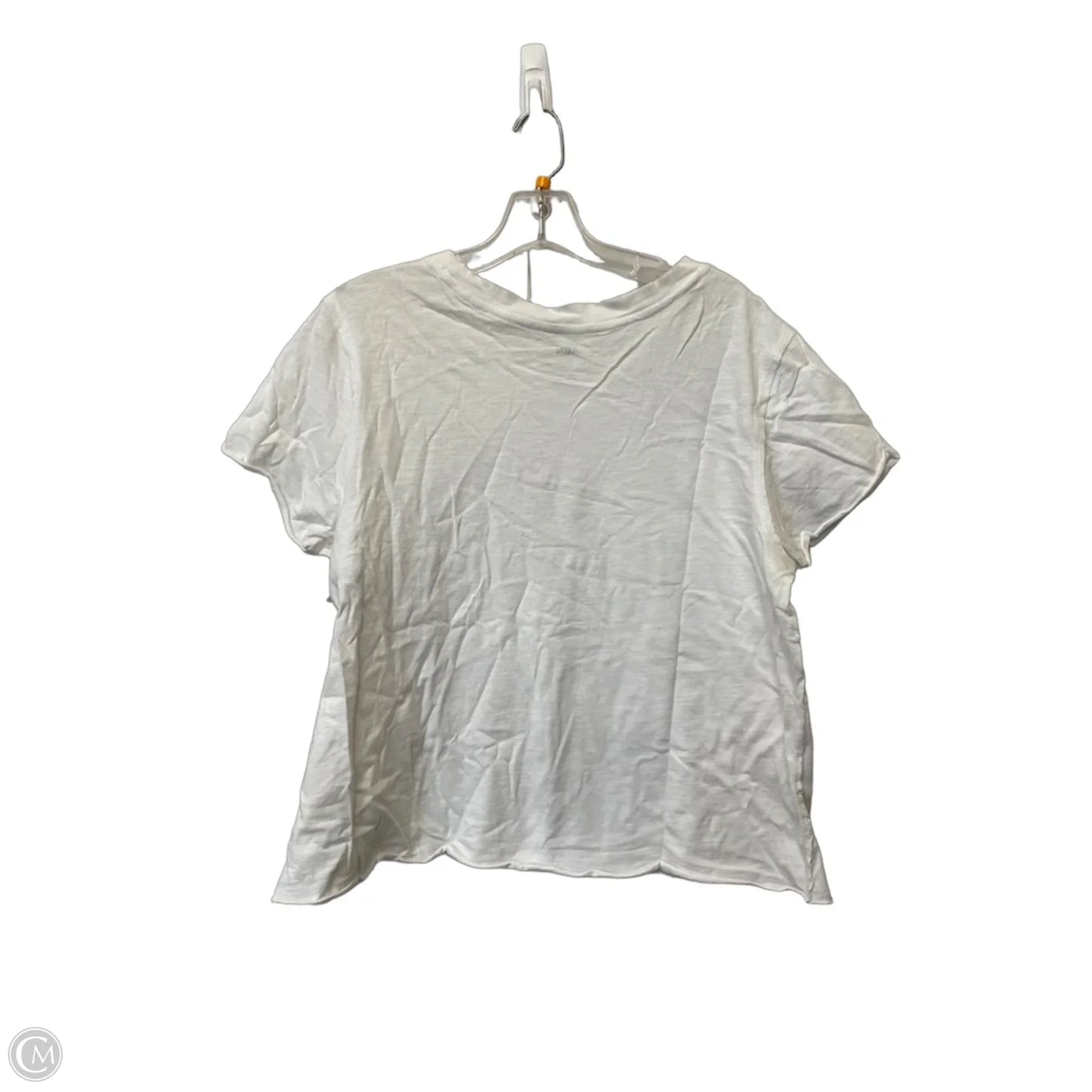 Top Short Sleeve Basic By Maeve In White, Size: M
