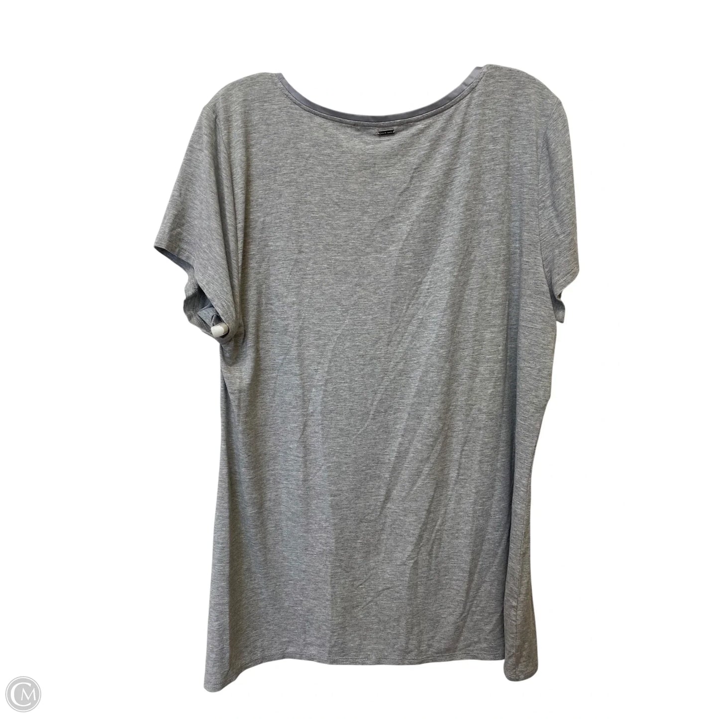 Top Short Sleeve Basic By White House Black Market In Grey, Size: Xl