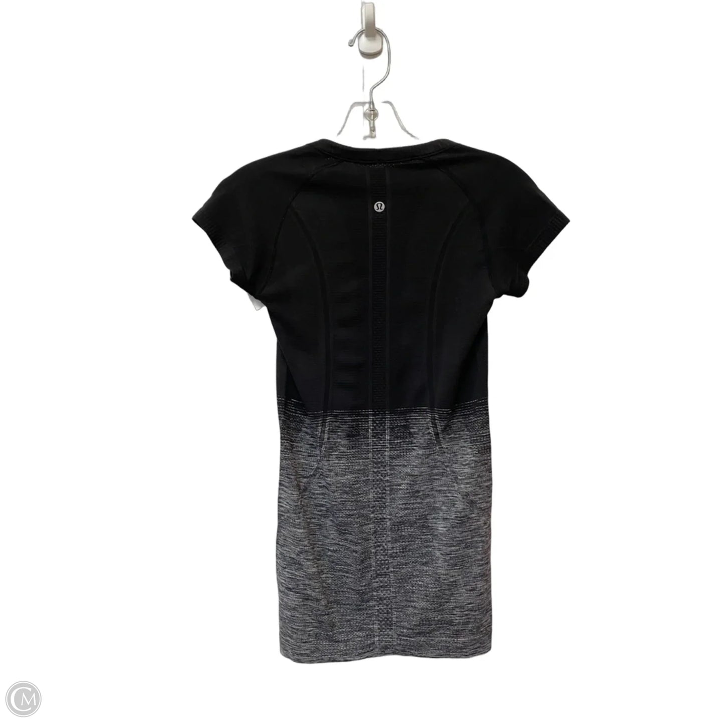 Athletic Top Short Sleeve By Lululemon In Black, Size: 2