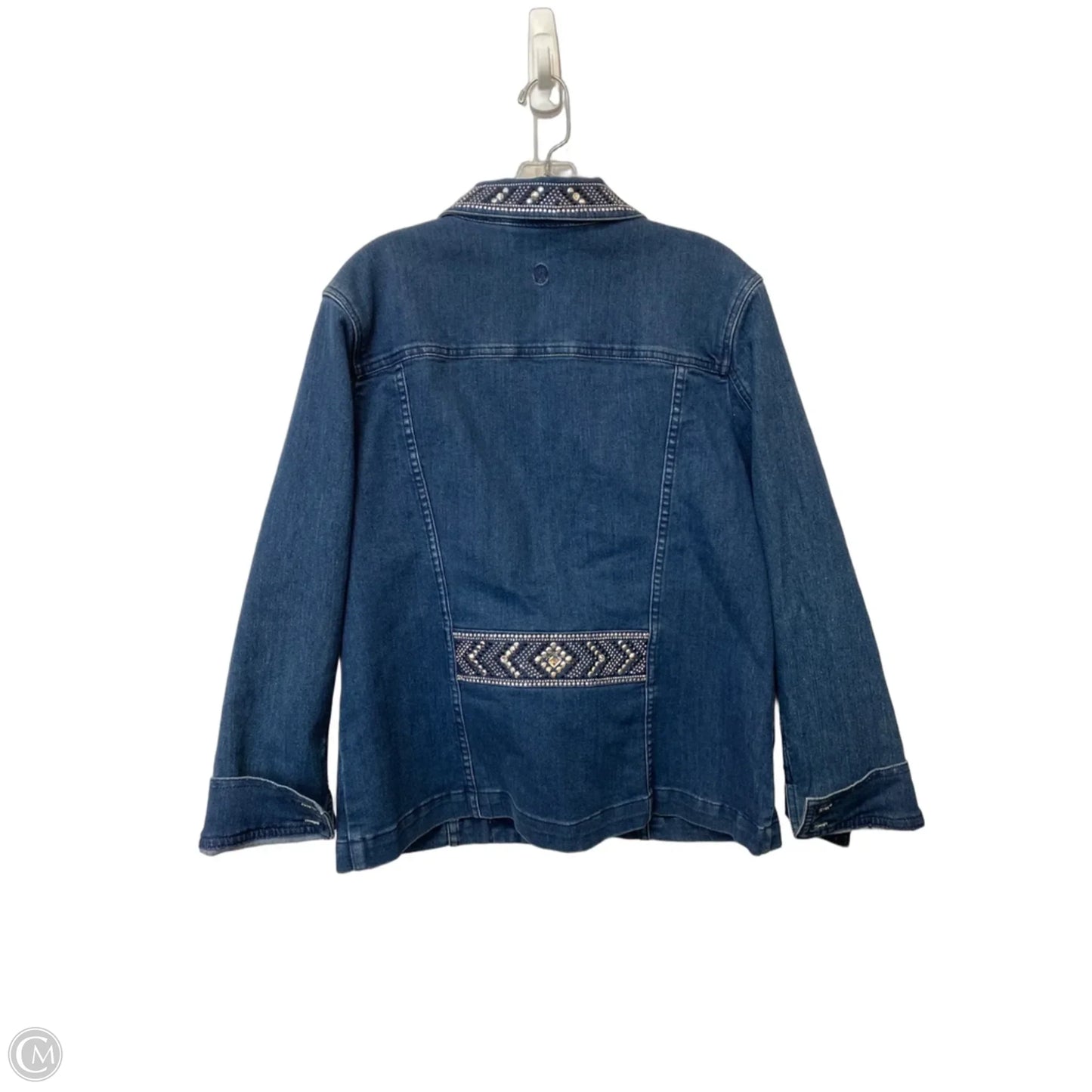 Jacket Denim By Christine Alexander In Black, Size: Xl