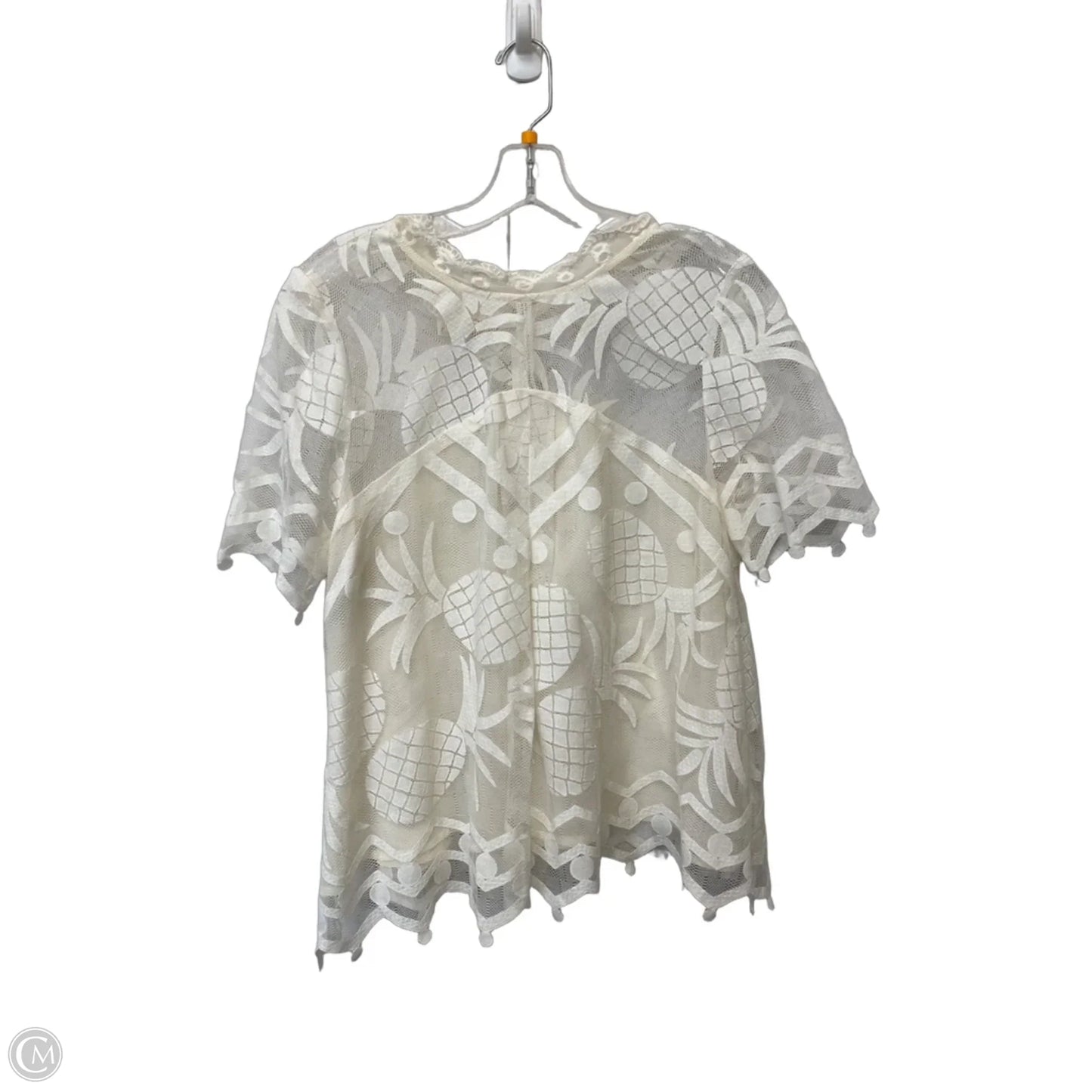 Top Short Sleeve By Hd In Paris In White, Size: 10p