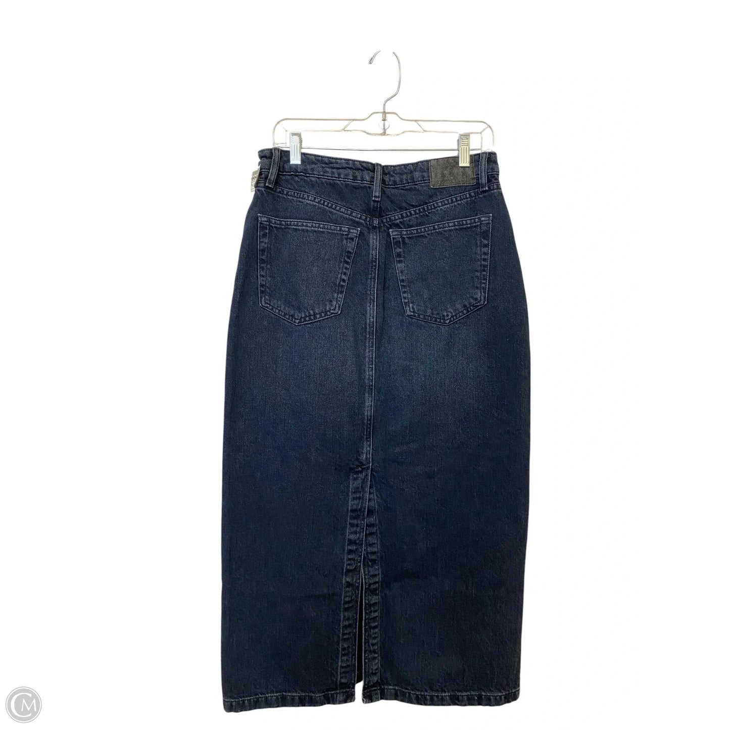 Skirt Maxi By Top Shop In Blue Denim, Size: 8