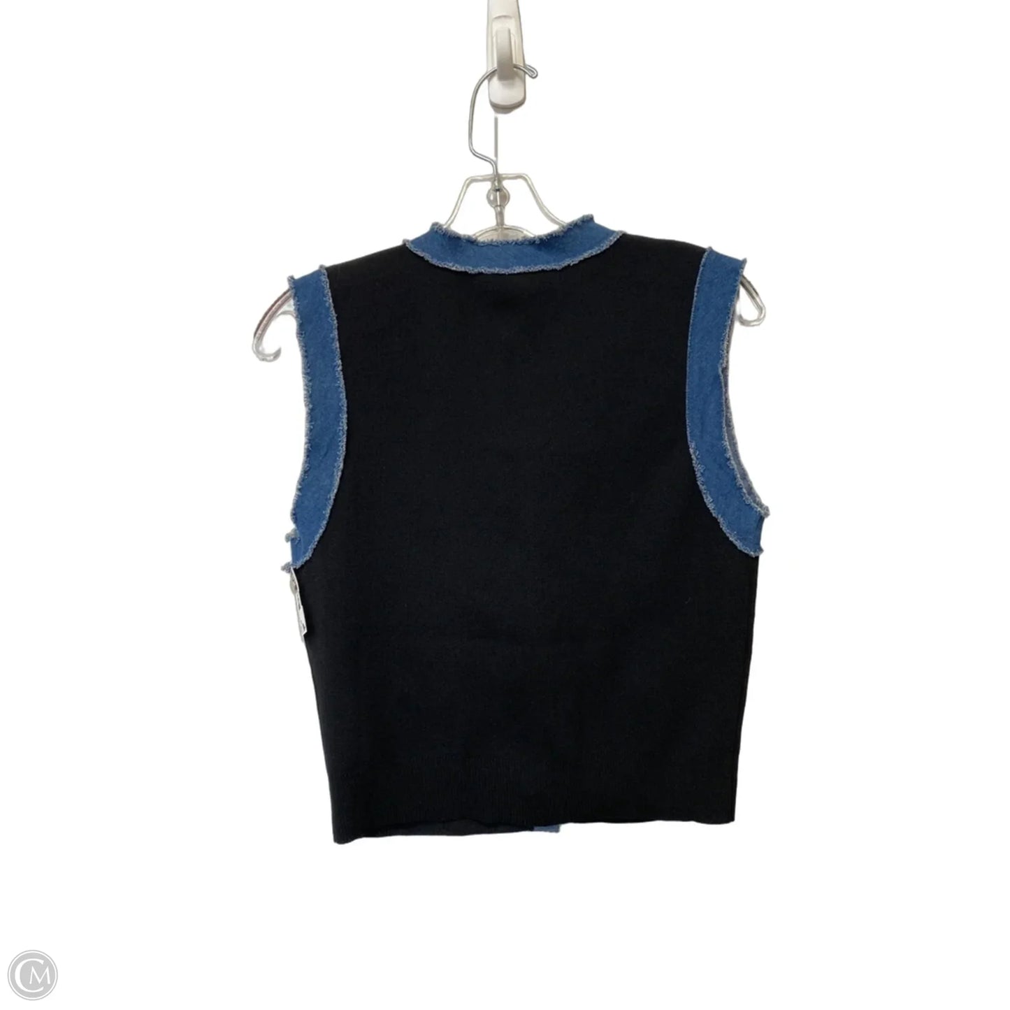 Vest Other By Nordstrom In Black & Blue, Size: Xs