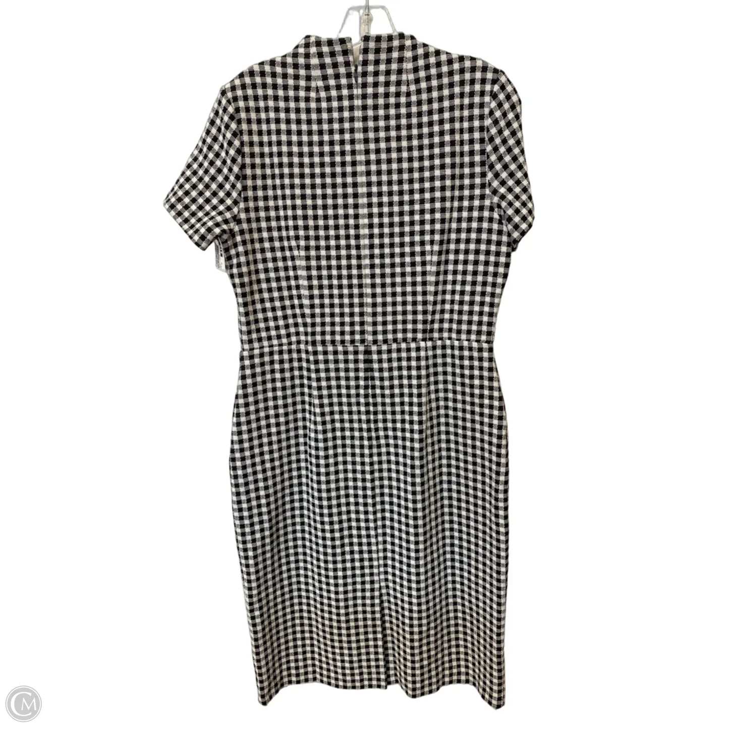 Dress Casual Midi By Ann Taylor In Black & White, Size: 10