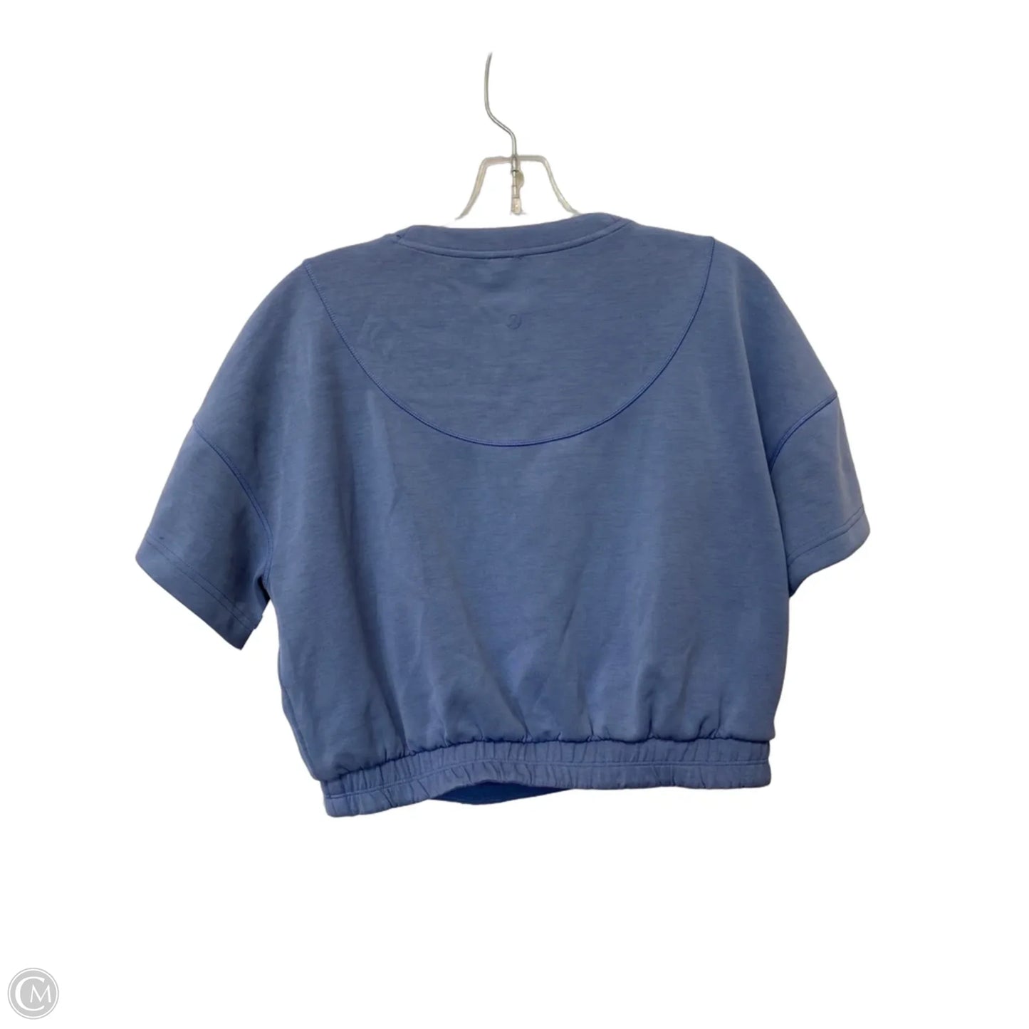 Athletic Top Short Sleeve By Lululemon In Blue, Size: 10