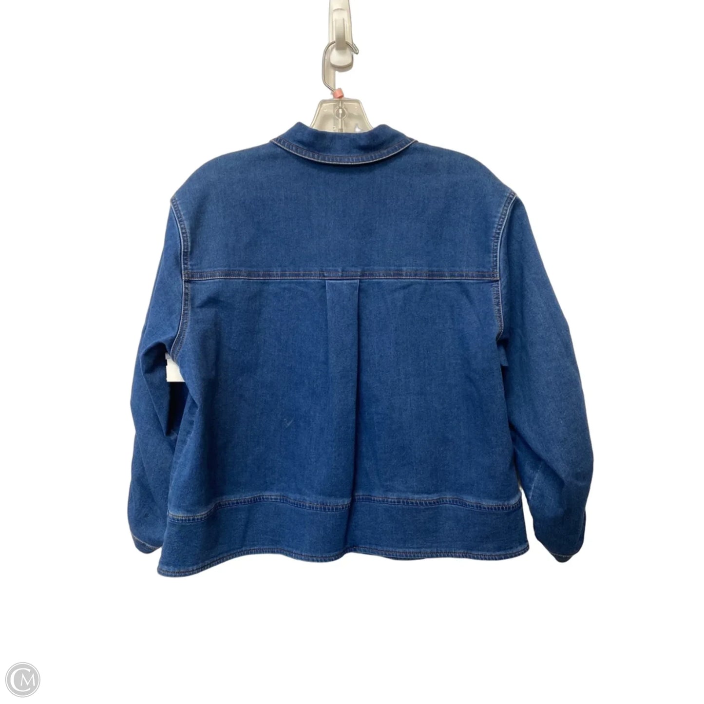 Jacket Denim By Jones And Co In Blue Denim, Size: Lp