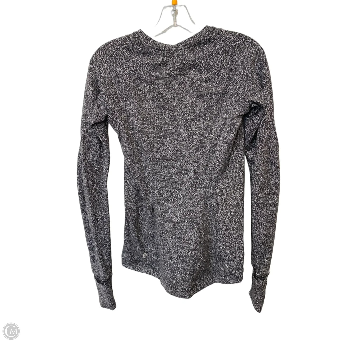 Athletic Top Long Sleeve Crewneck By Lululemon In Grey, Size: M