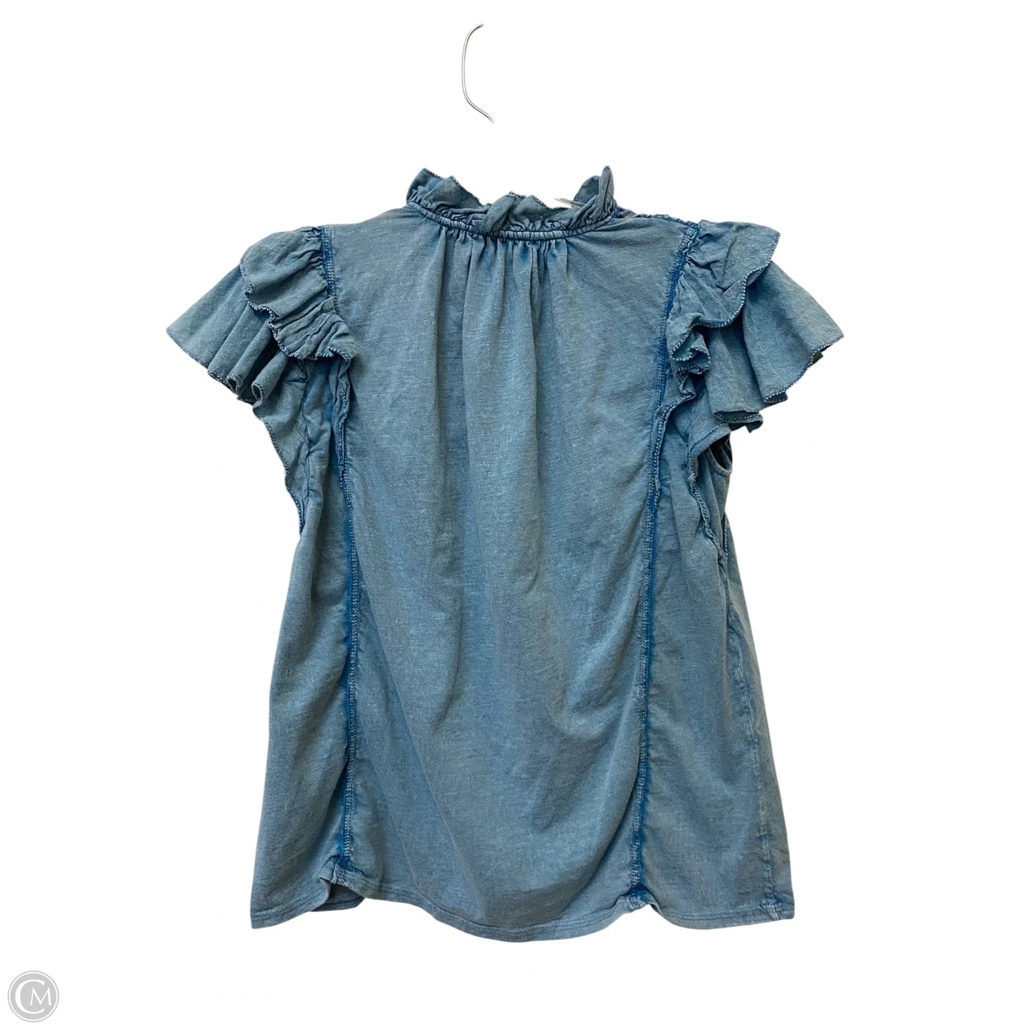 Top Short Sleeve By Sundance In Blue, Size: S