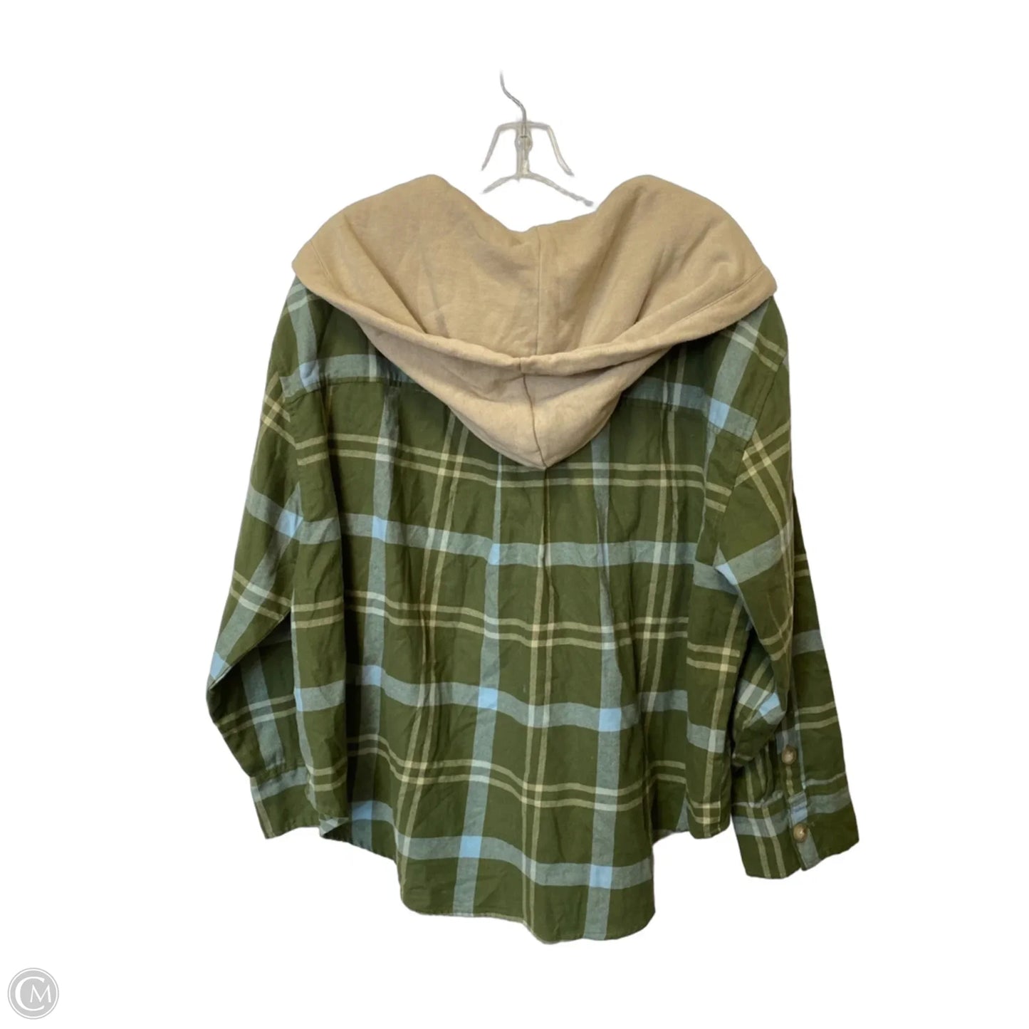 Top Long Sleeve By American Eagle In Plaid Pattern, Size: Xl