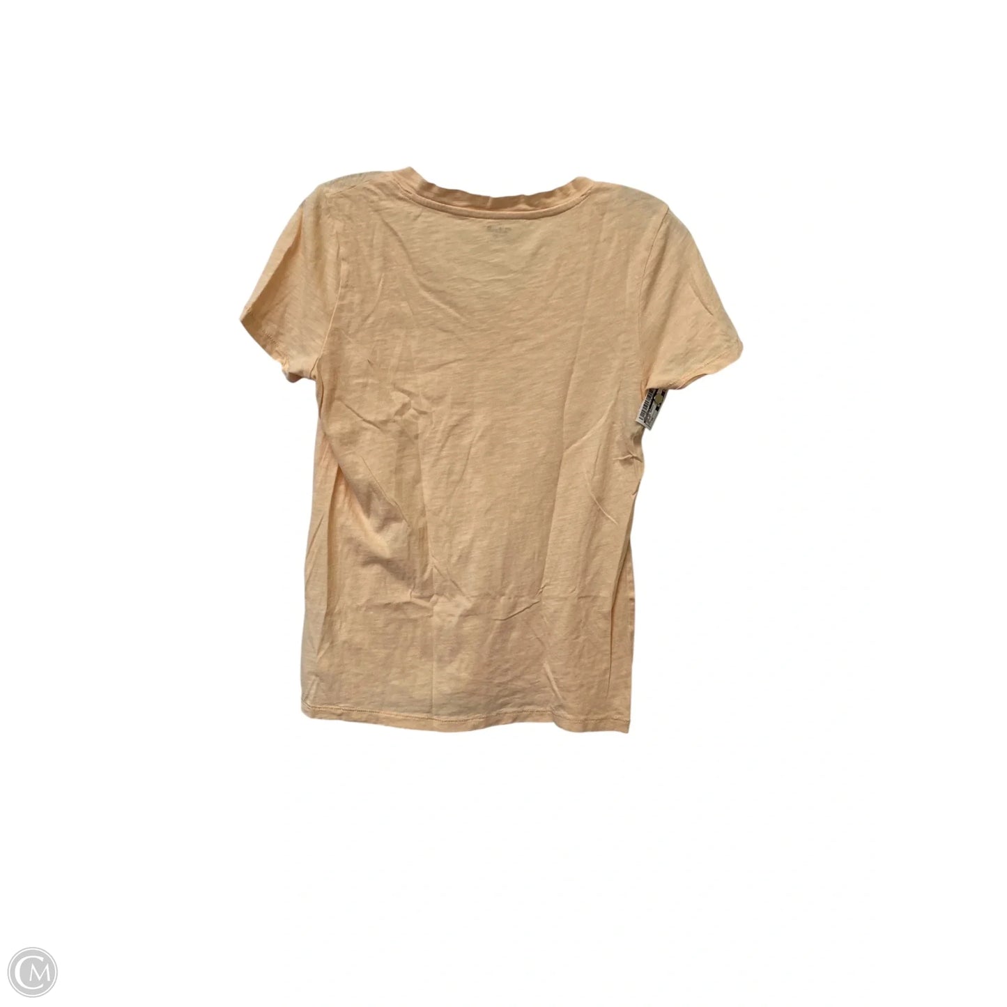 Top Short Sleeve Basic By Madewell In Orange, Size: Xs
