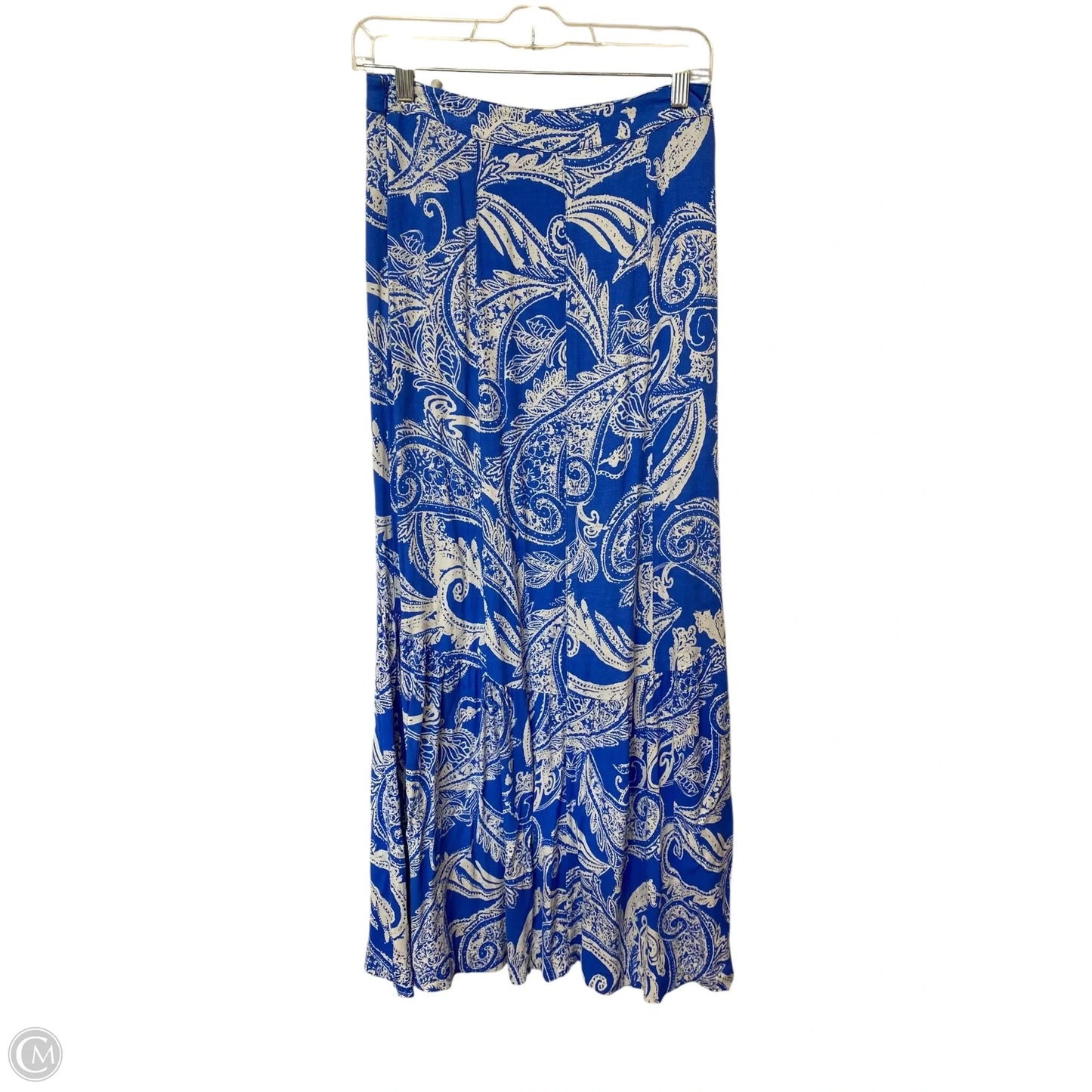 Skirt Maxi By Free People In Blue & White, Size: 2