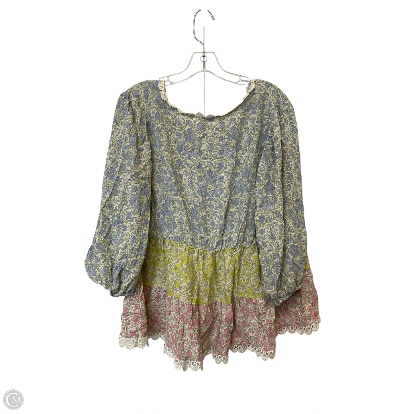 Top Long Sleeve By Cato In Multi-colored, Size: 18