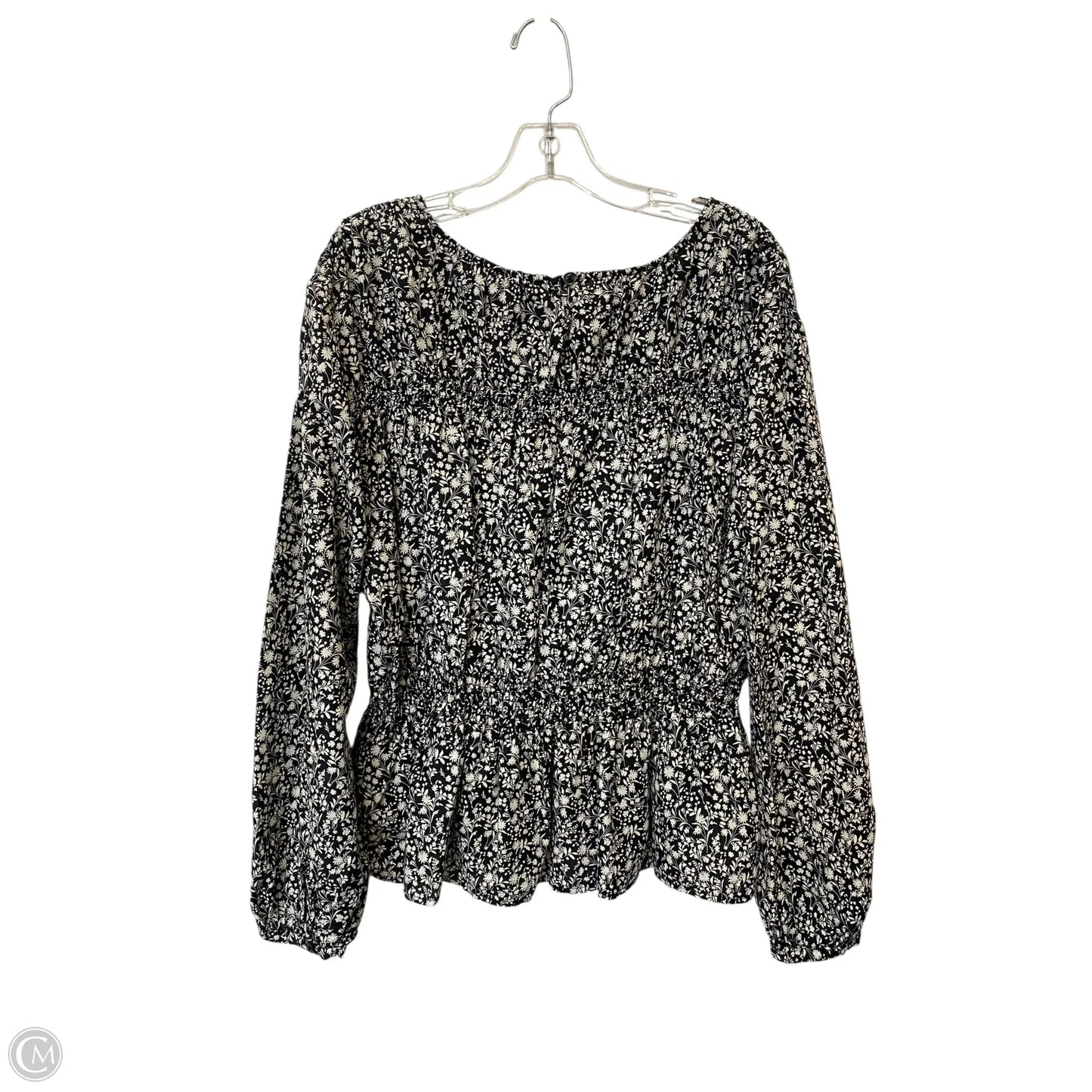 Top Long Sleeve By Universal Thread In Floral Print, Size: Xxl