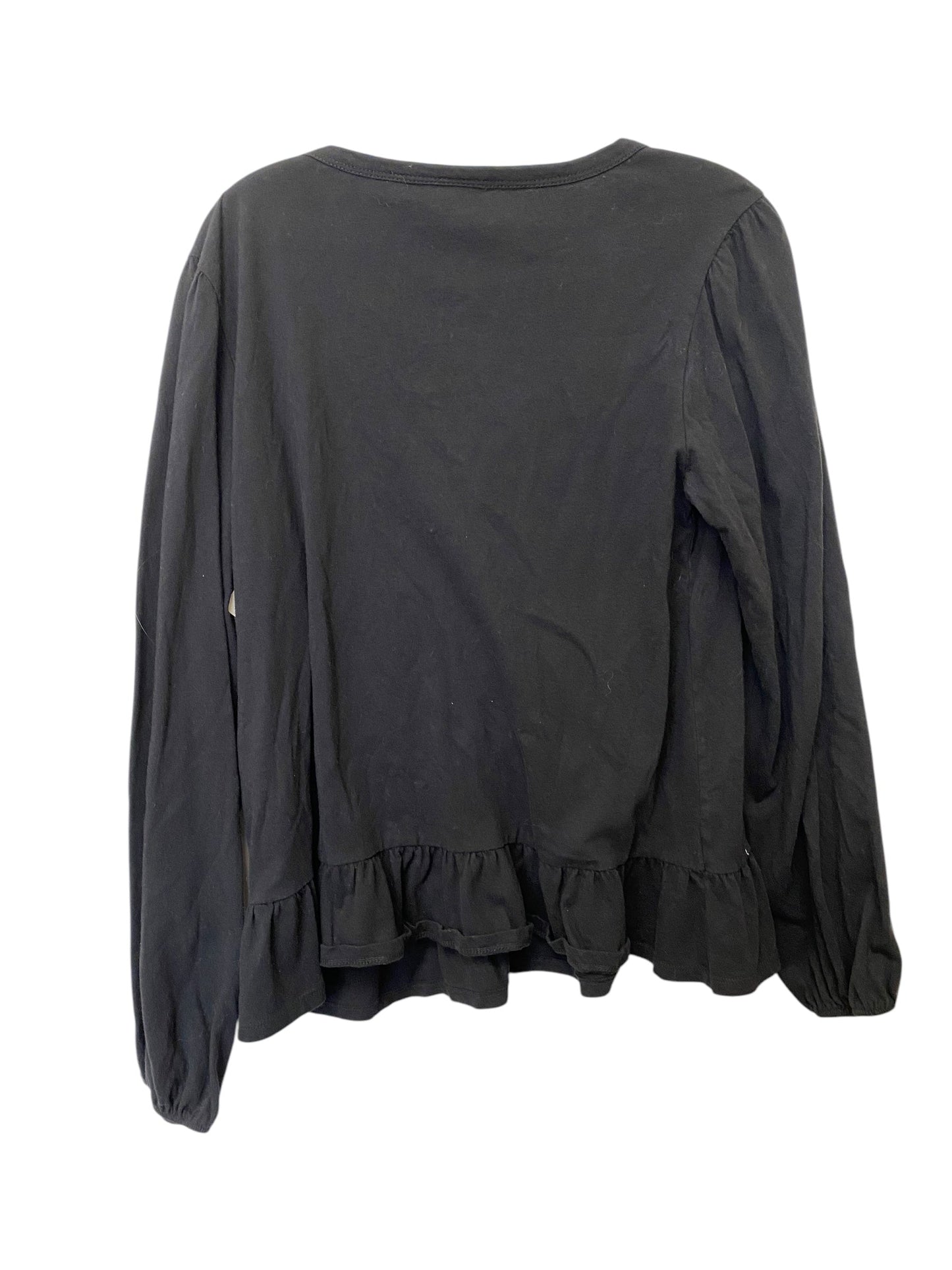 Top Long Sleeve By Maeve In Black, Size: M