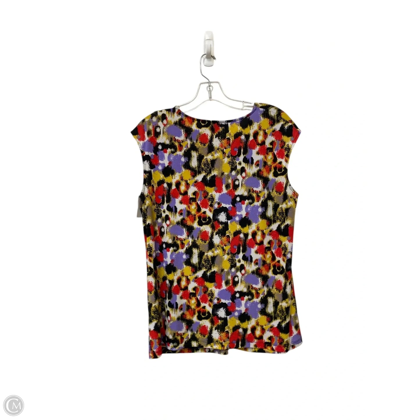 Top Sleeveless By Kasper In Multi-colored, Size: L