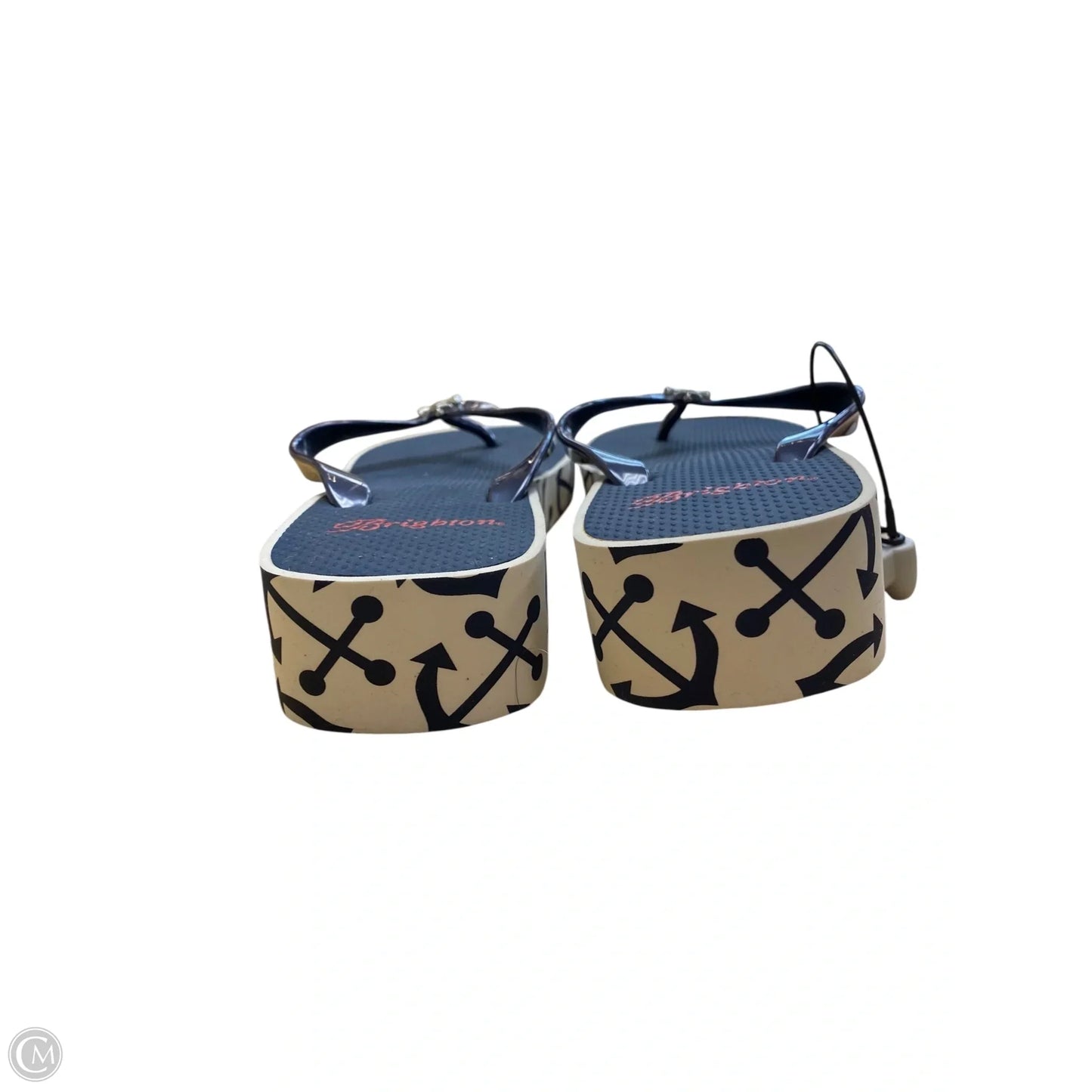 Sandals Flip Flops By Brighton In Nautical Print, Size: 9