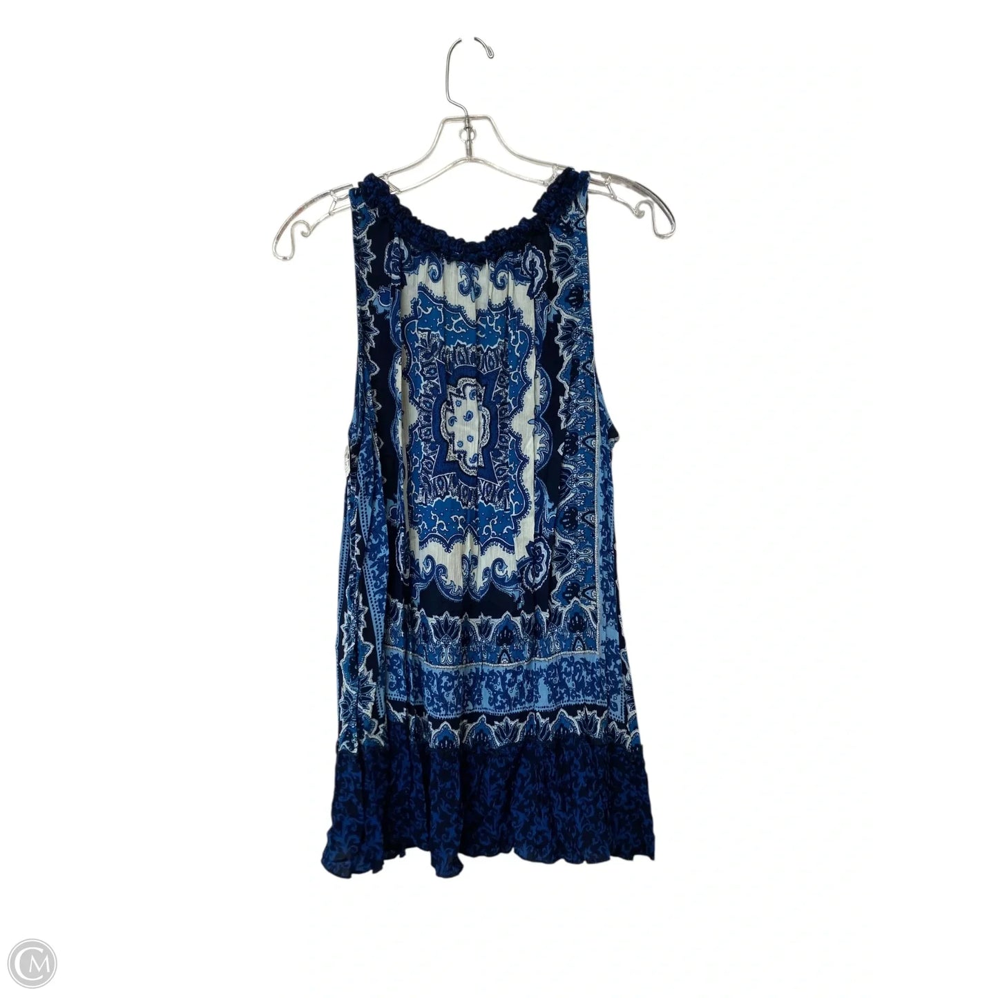 Top Sleeveless By Bila In Blue, Size: Xl