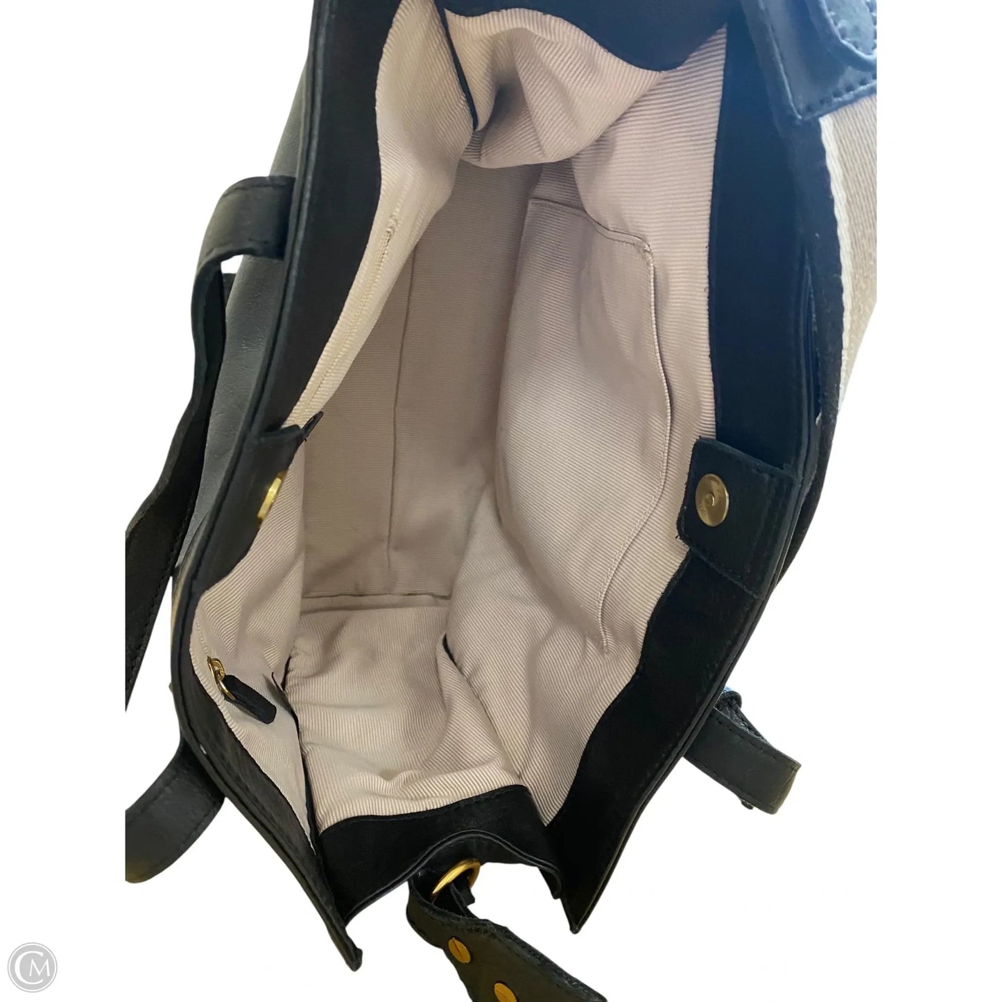 Handbag Leather By Margot, Size: Medium