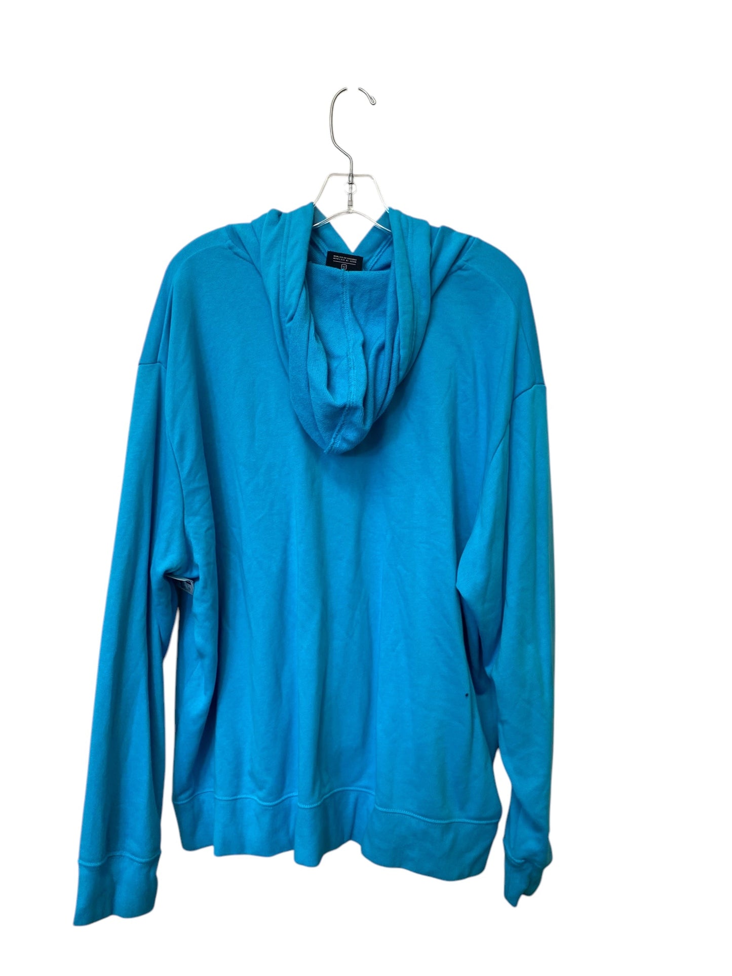 Sweatshirt Hoodie By Nike In Blue, Size: 2x