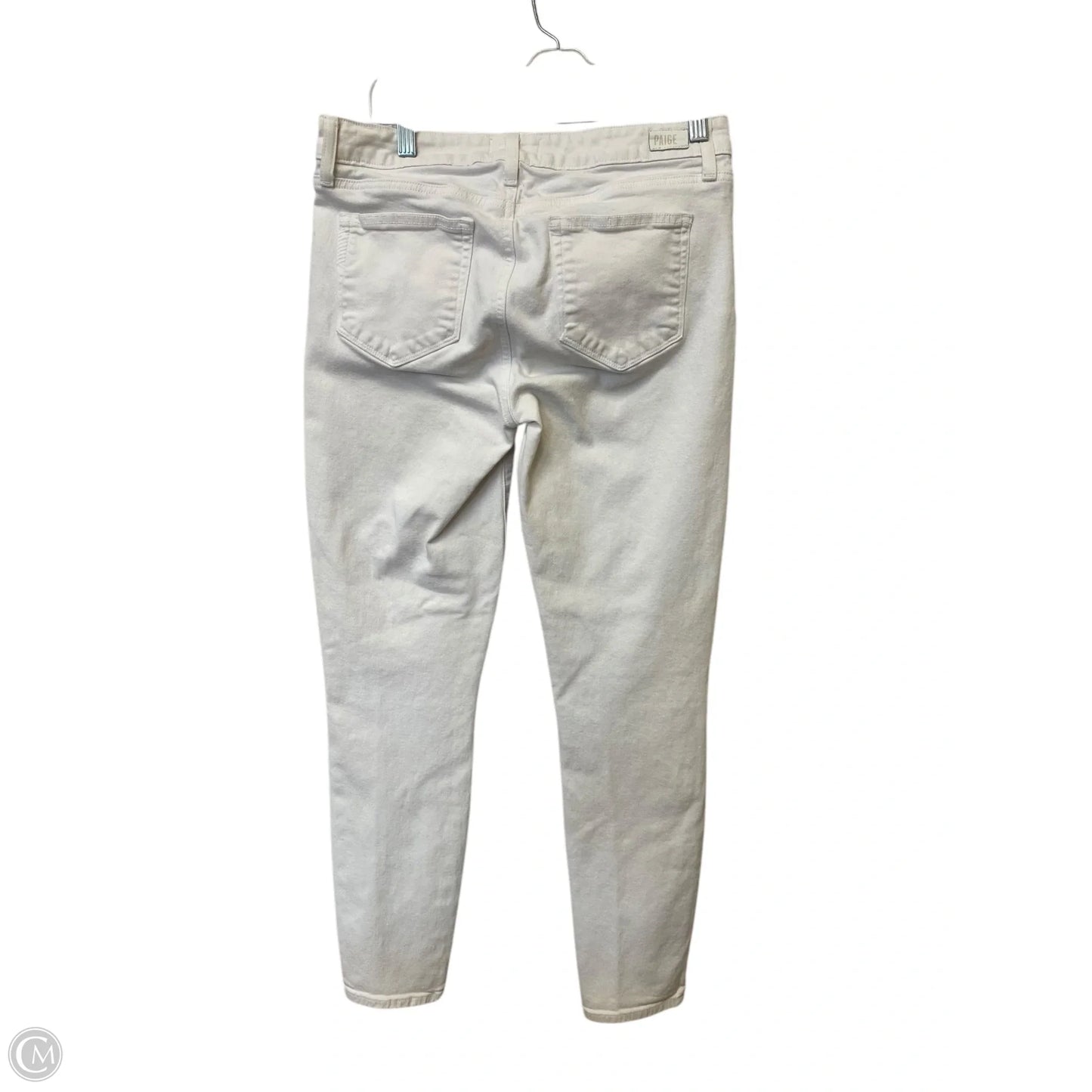 Jeans Skinny By Paige In White, Size: 8
