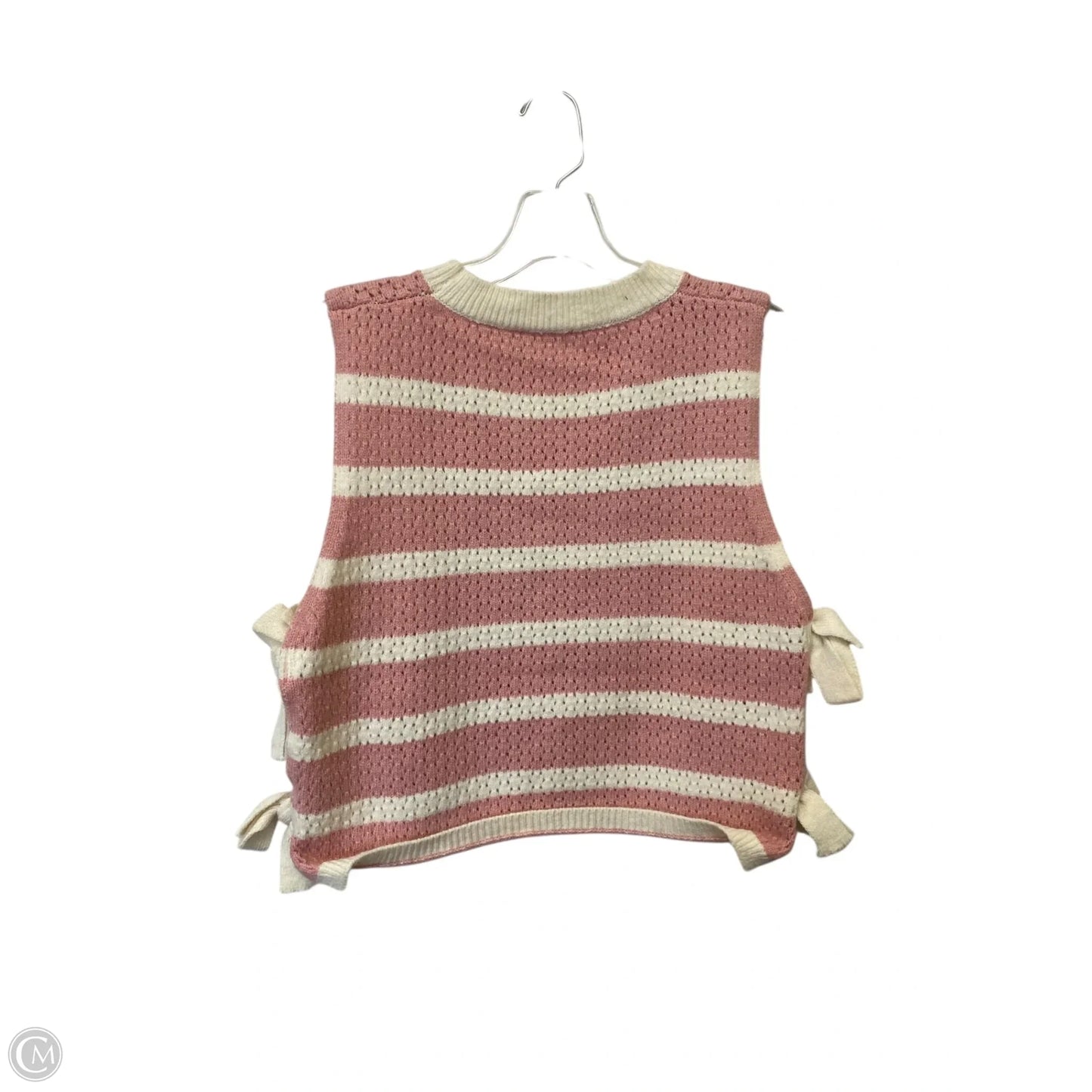 Vest Sweater By Bibi In Pink, Size: S