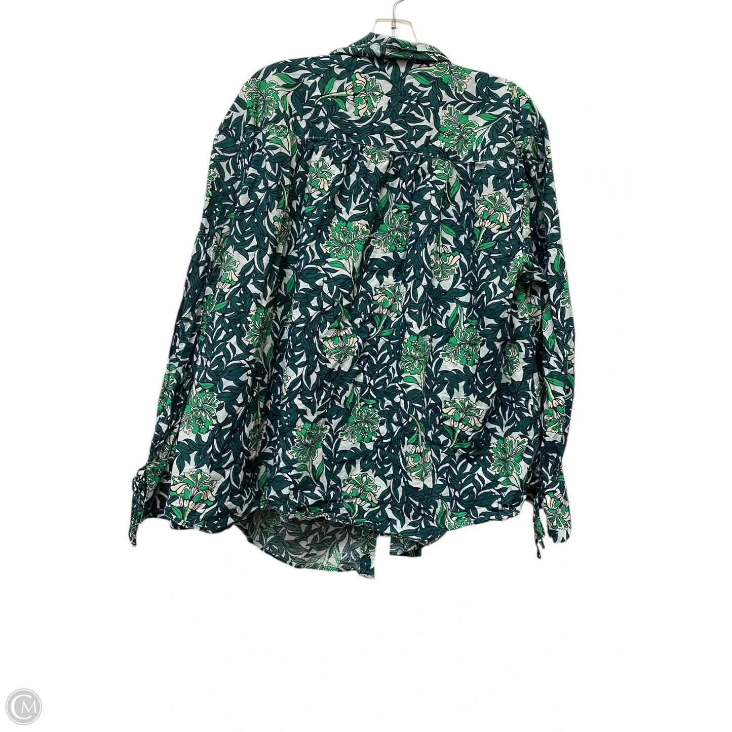 Top Long Sleeve By Lane Bryant In Green, Size: 18