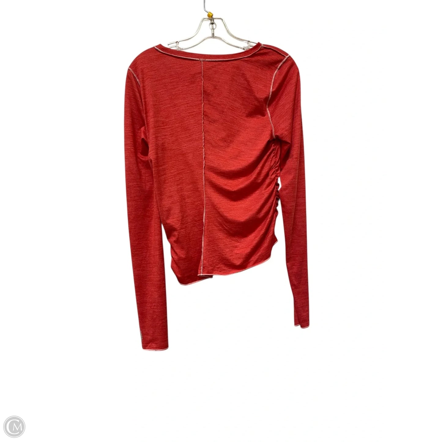 Athletic Top Long Sleeve Crewneck By Free People In Pink, Size: M