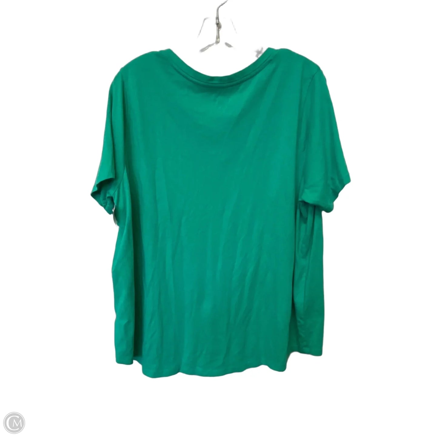 Top Short Sleeve Basic By Terra & Sky In Green, Size: 1x