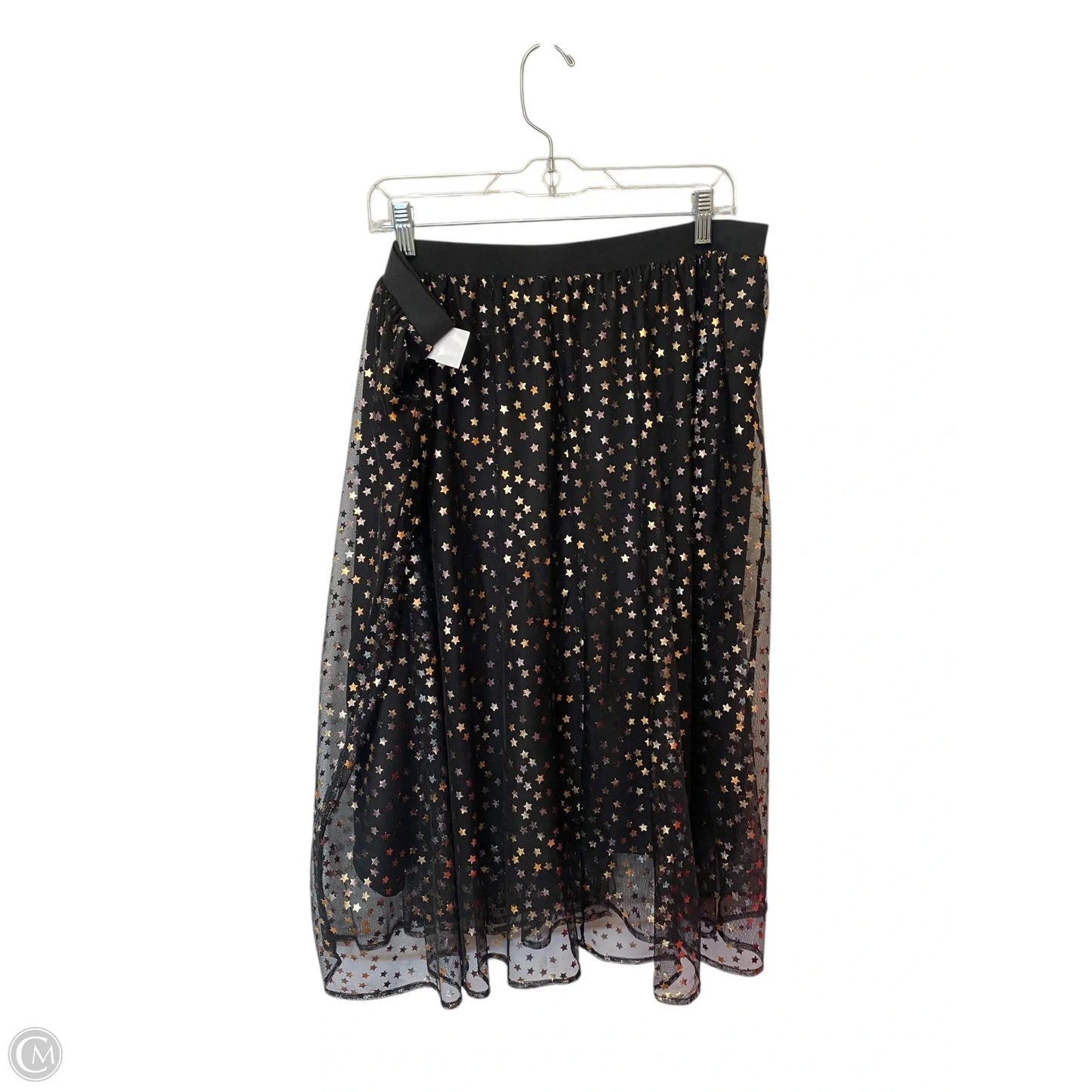 Skirt Maxi By Lane Bryant In Gold & White, Size: 18