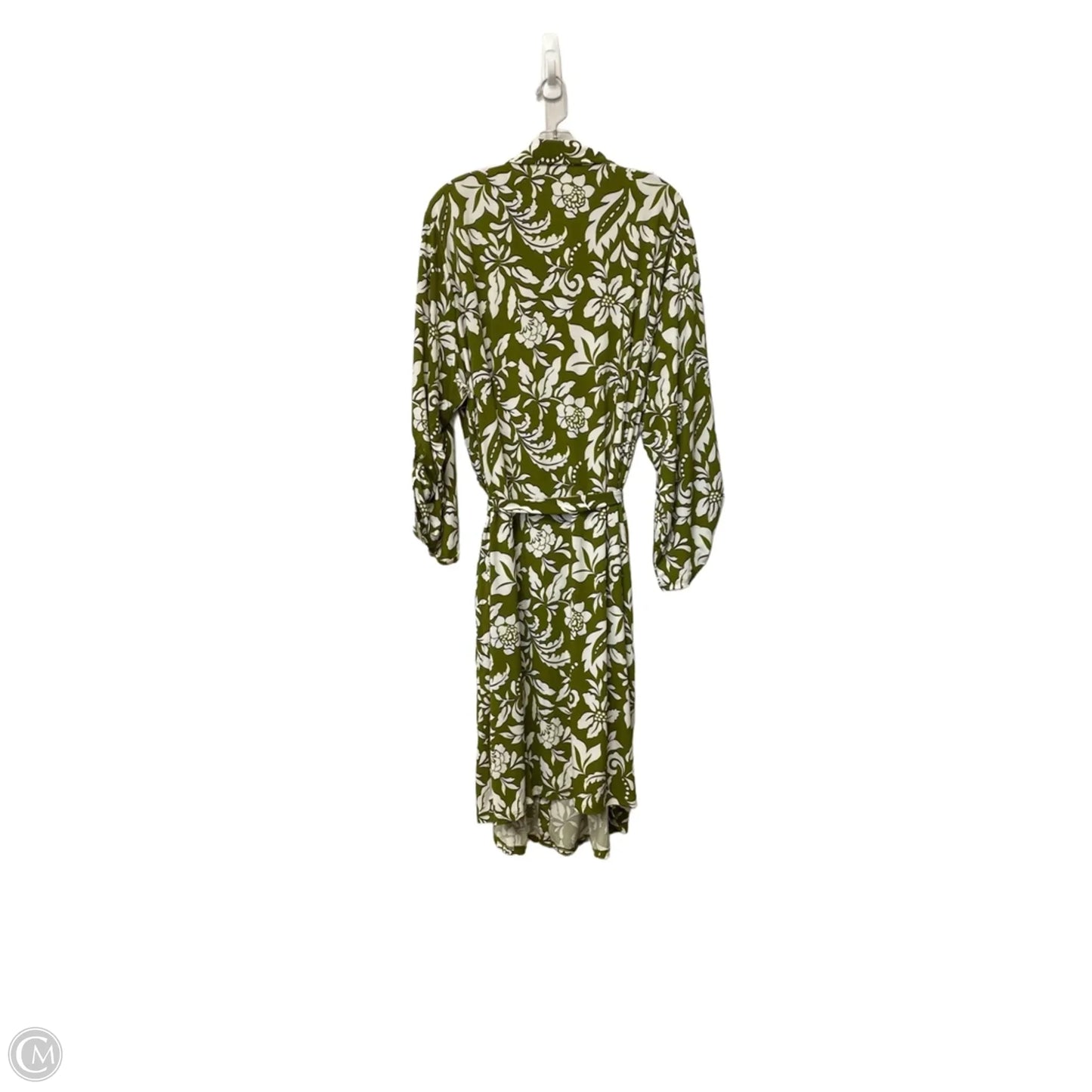 Dress Casual Midi By Cato In Green, Size: 26