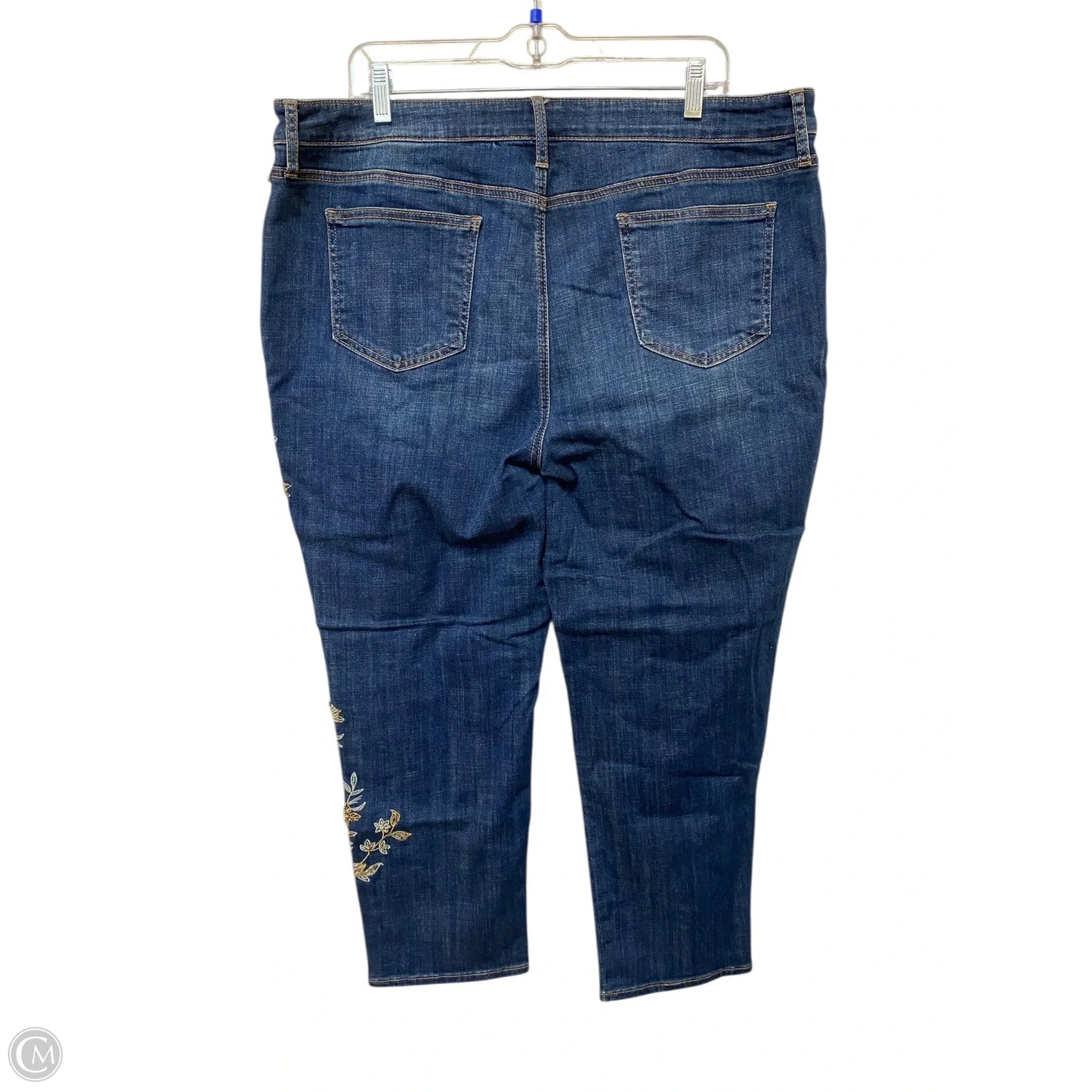 Jeans Skinny By Chicos In Blue Denim, Size: L