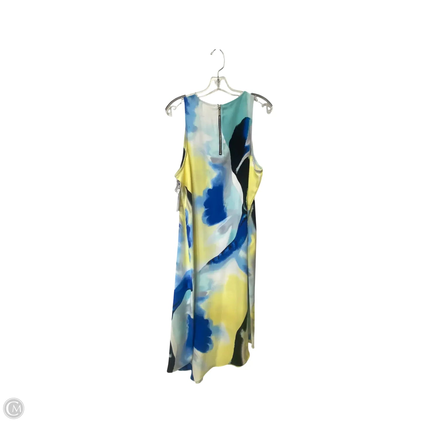Dress Casual Midi By Alfani In Blue & Yellow, Size: 16